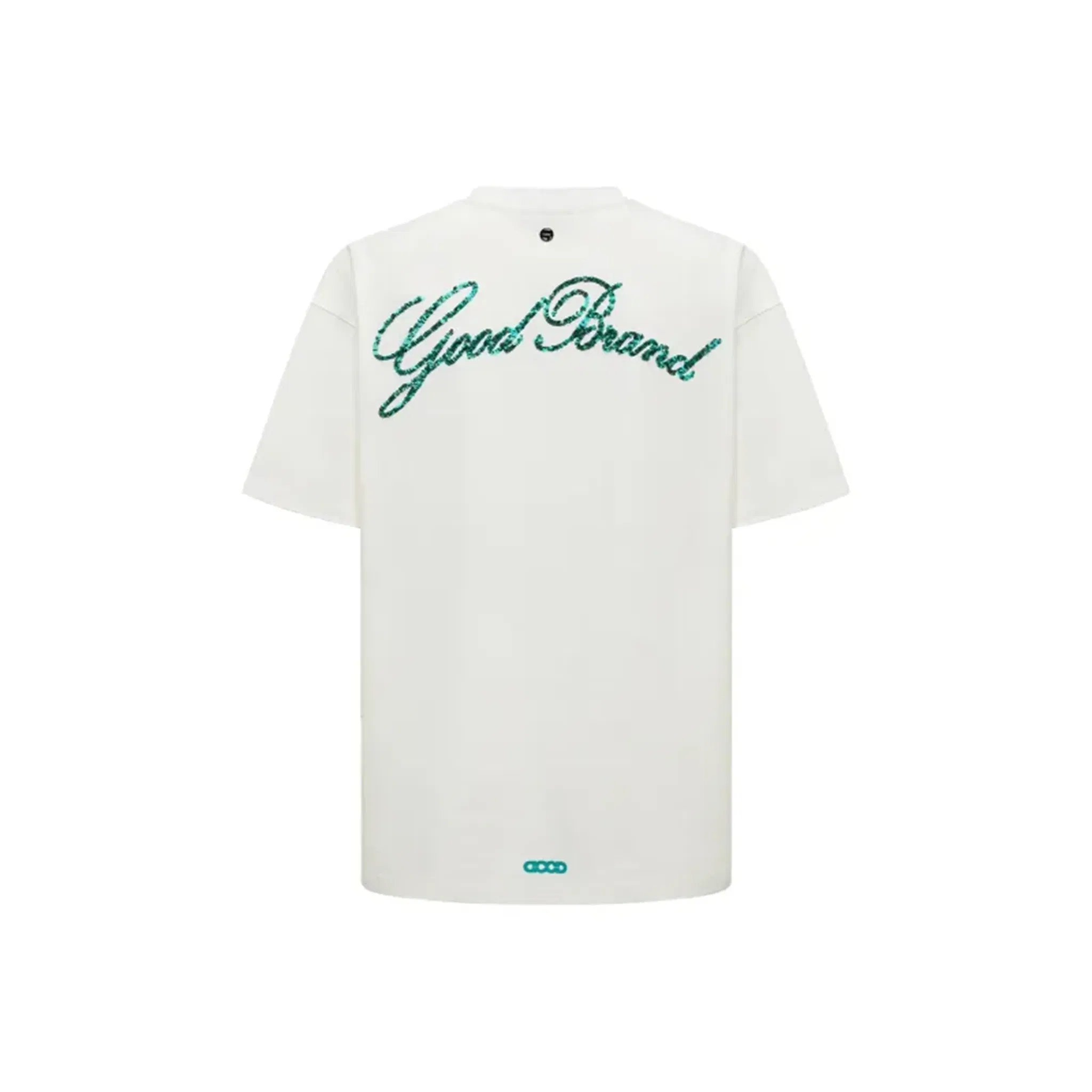 GOODBRAND Island Coconut Forest Sequin Embroidered Tee White (SS25)