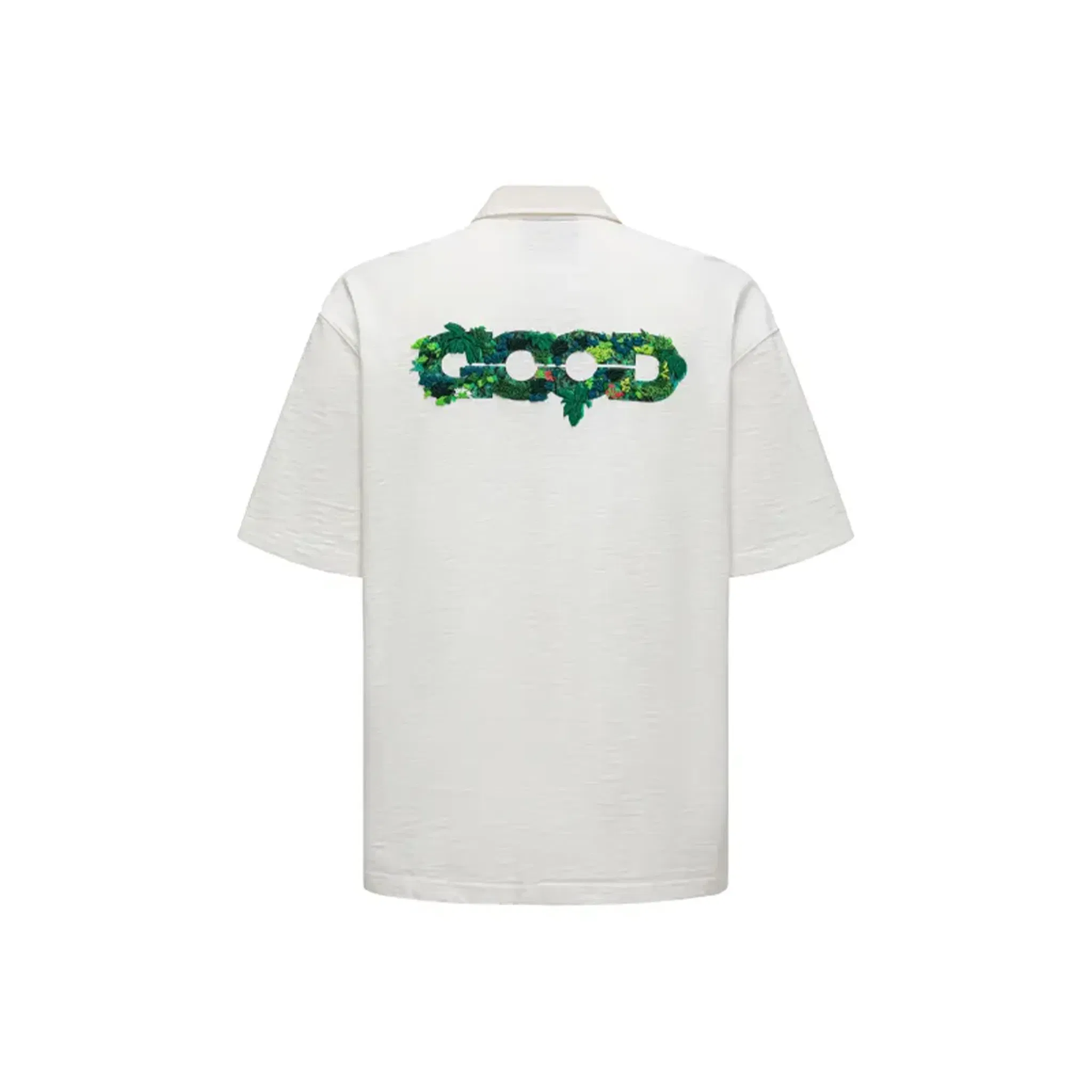 GOODBRAND Jungle Wonderland 3D Embroidered Polo Shirt White (SS25)