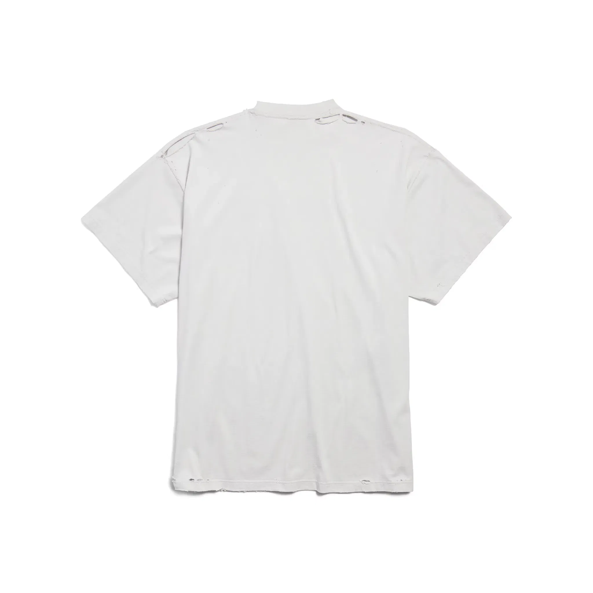 BALENCIAGA 3B Liquefied Oversized Fit Tee White (SS25)