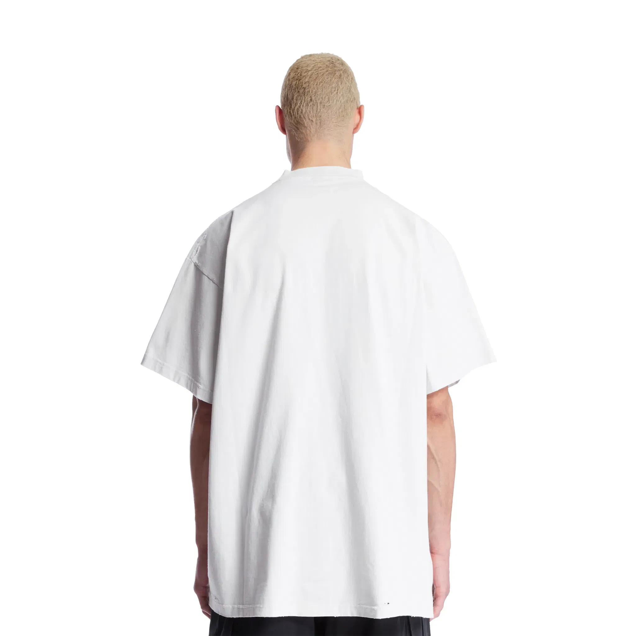 BALENCIAGA 3B Liquefied Oversized Fit Tee White (SS25)