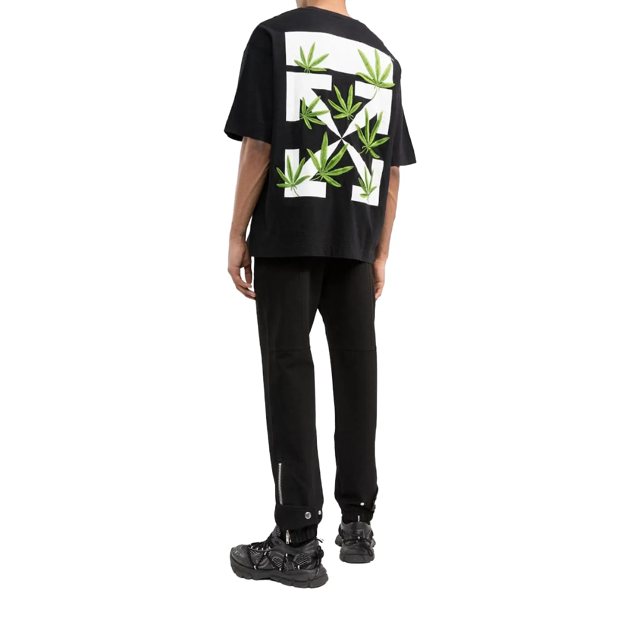 OFF-WHITE Weed Arrows Oversized Skate S/S Tee Black/Green (SS22)