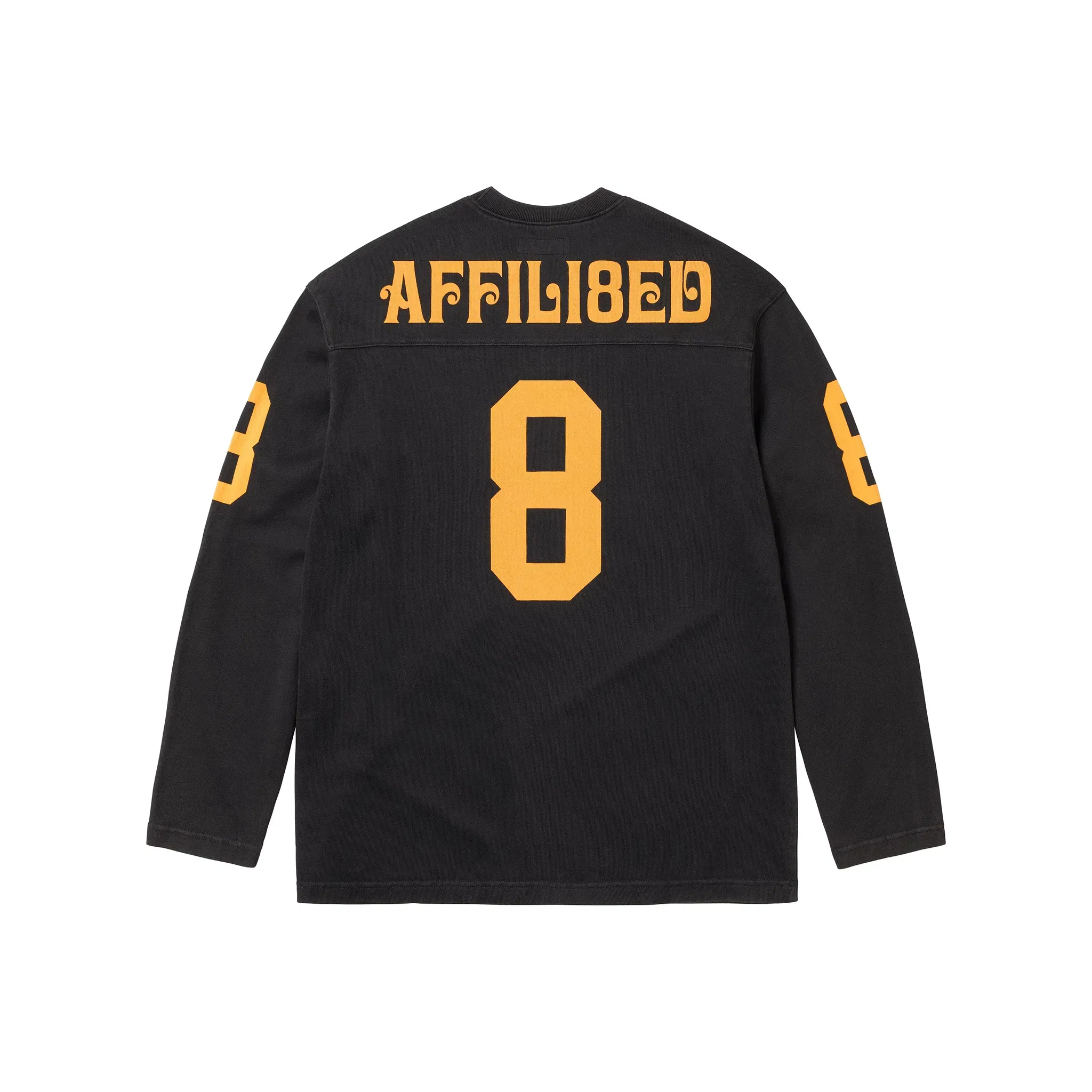 Supreme Affiliated Long Sleeved Football Tee Black (SS25)