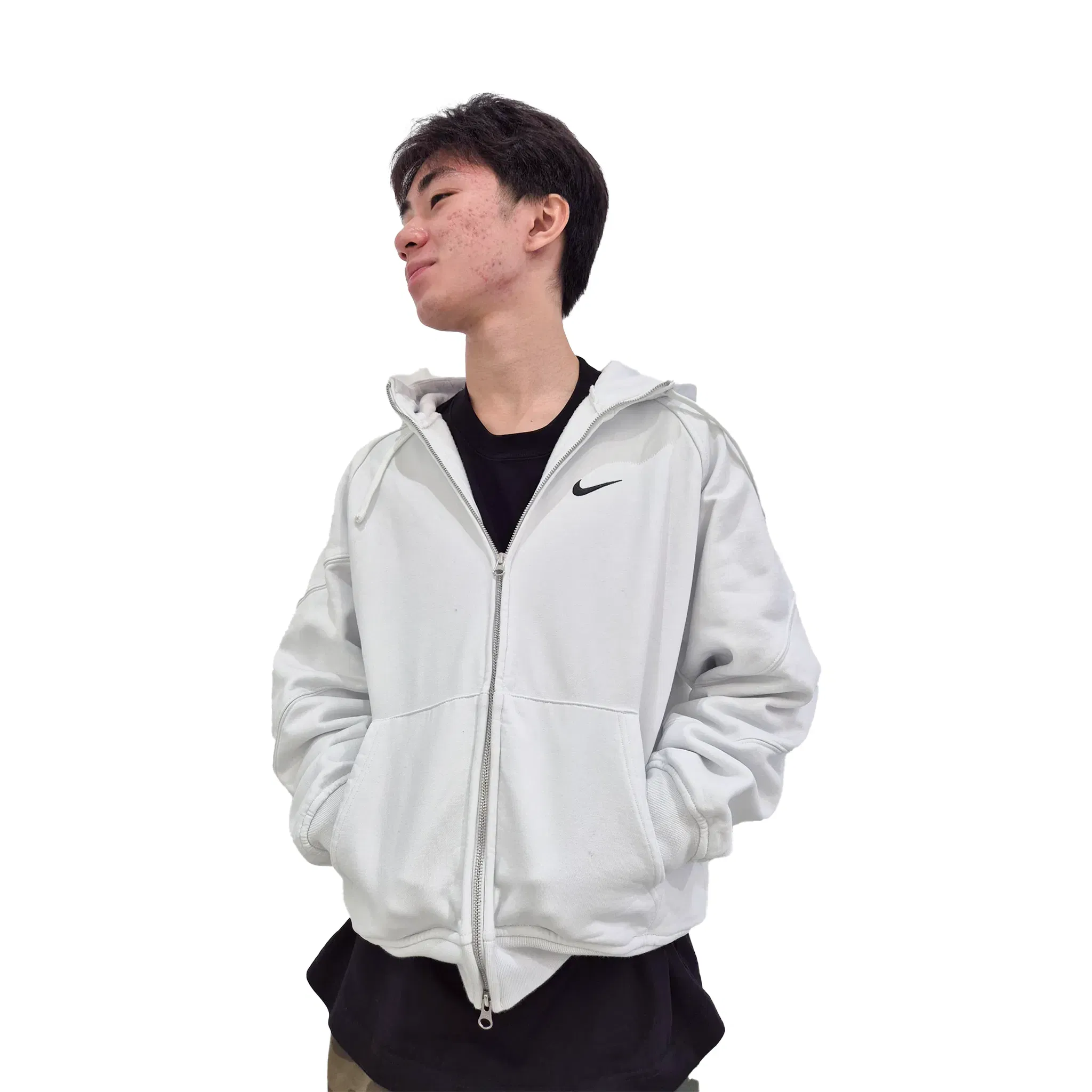 Nike Supreme x Nike Zip Up Hoodie White (SS25)