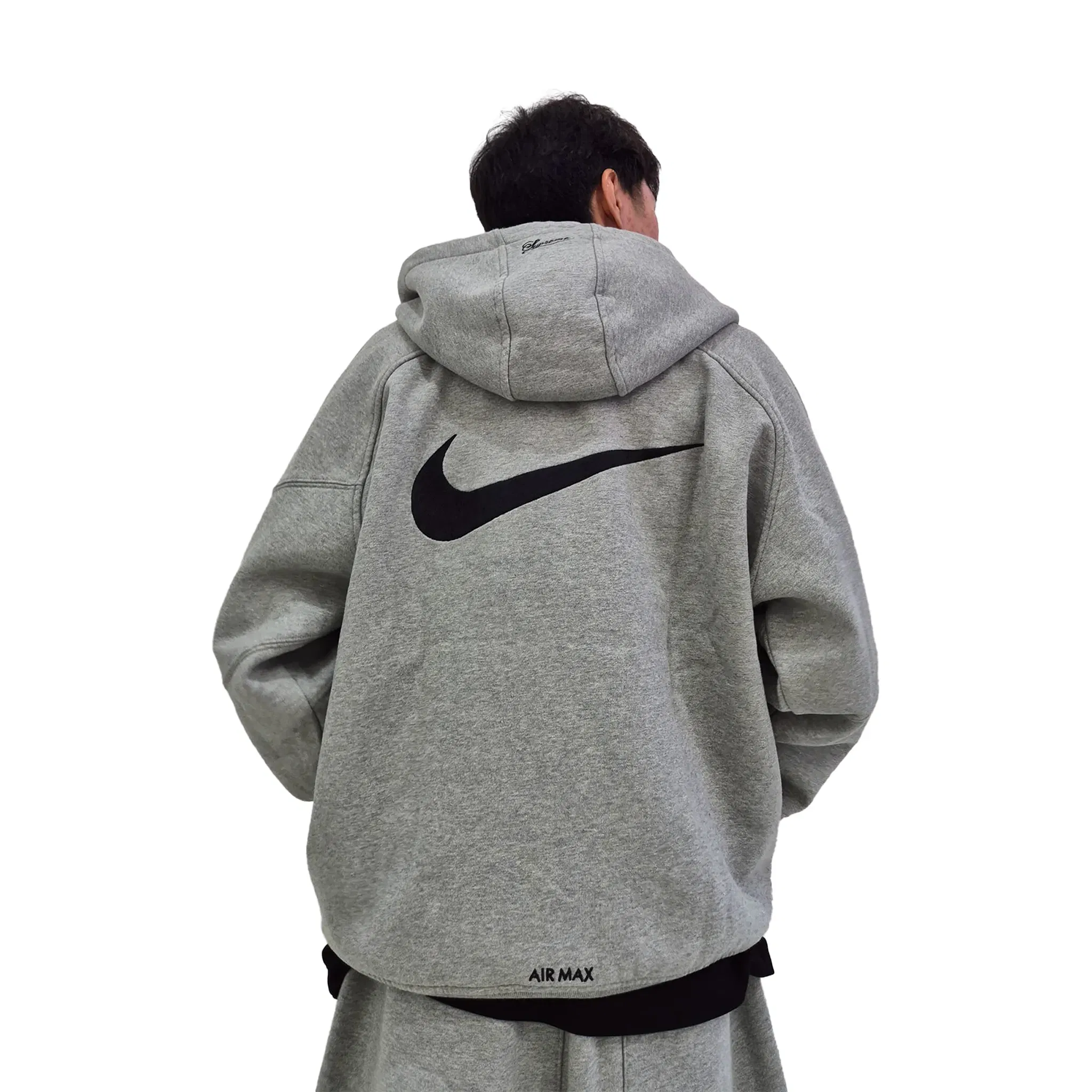 Nike Supreme x Nike Zip Up Hoodie Heather Grey (SS25)