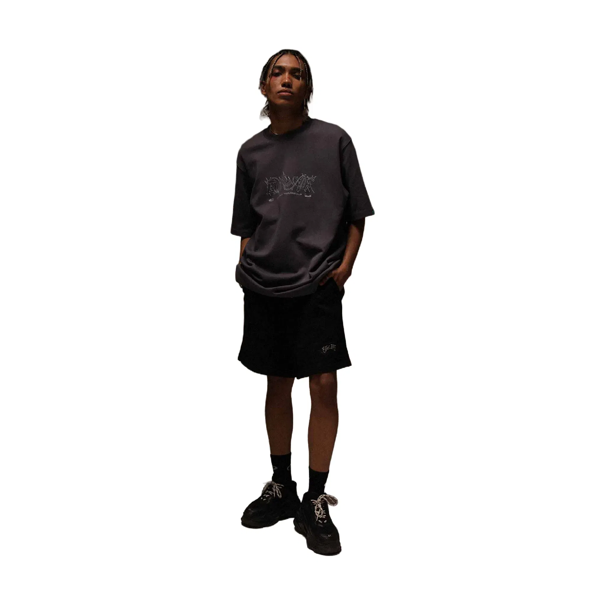 EGLAF Thornscript Tee Cool Grey (SS25)