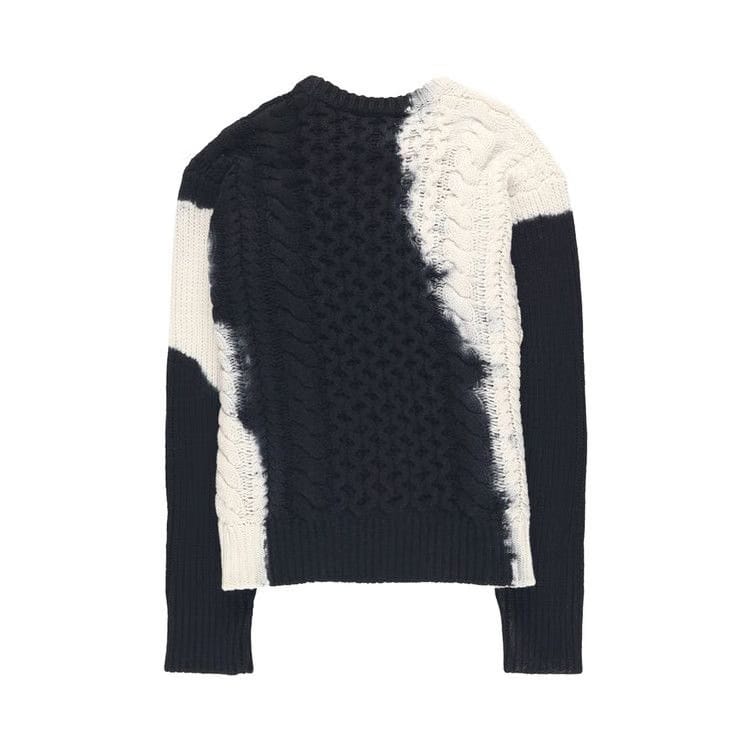 Stussy Tie Dye Fisherman Sweater Black