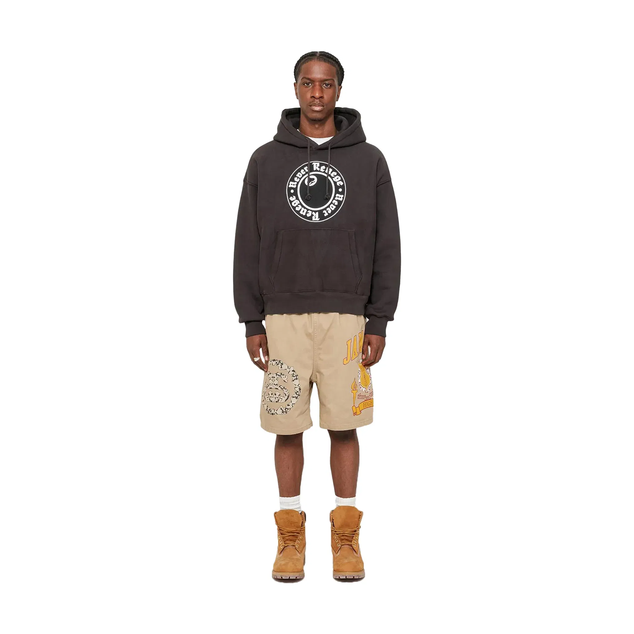 Denim Tears Stüssy x Denim Tears Never Renege Hoodie Black (SS25)