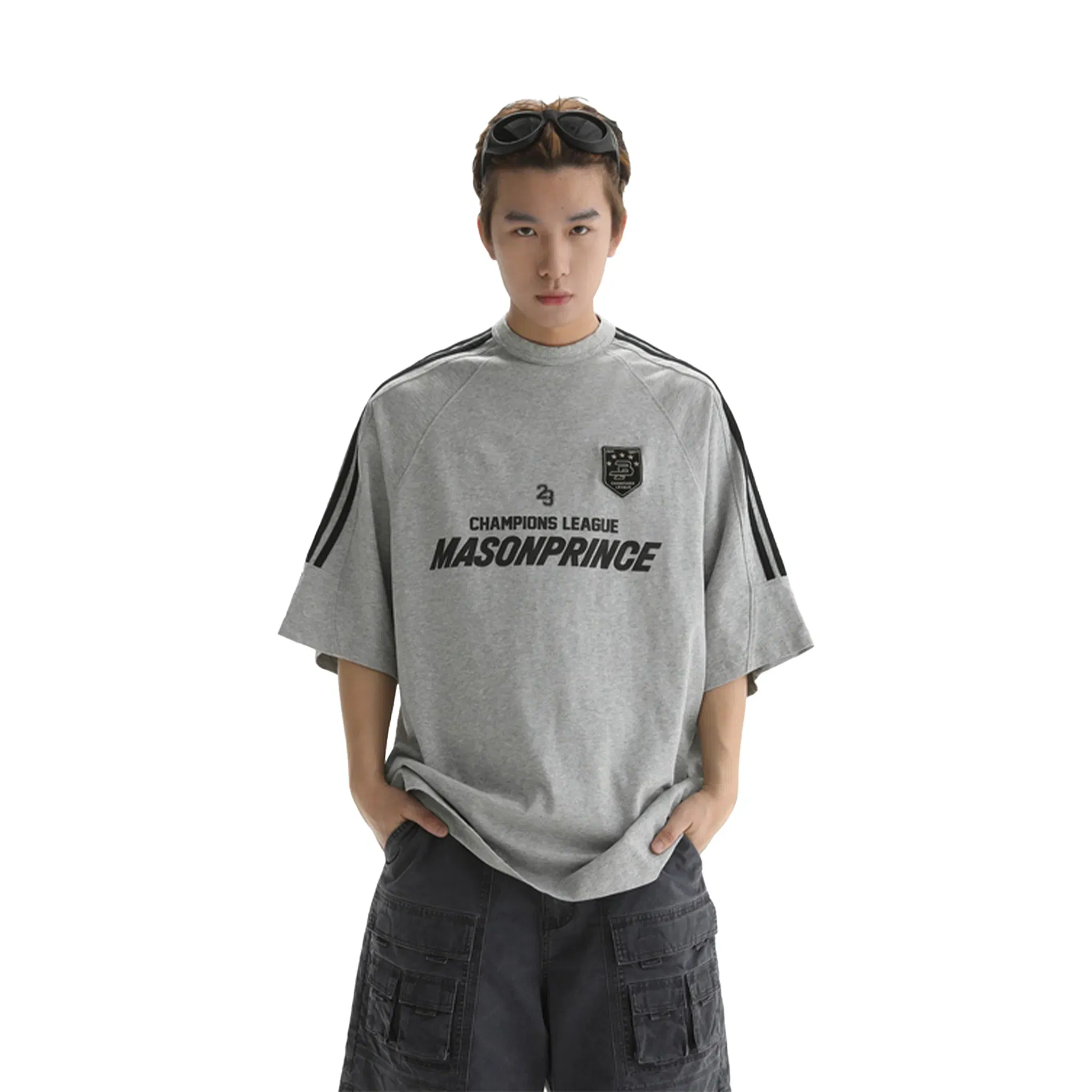 MASONPRINCE Millennium 90s ERA Short Sleeved Tee Light Grey (SS23)