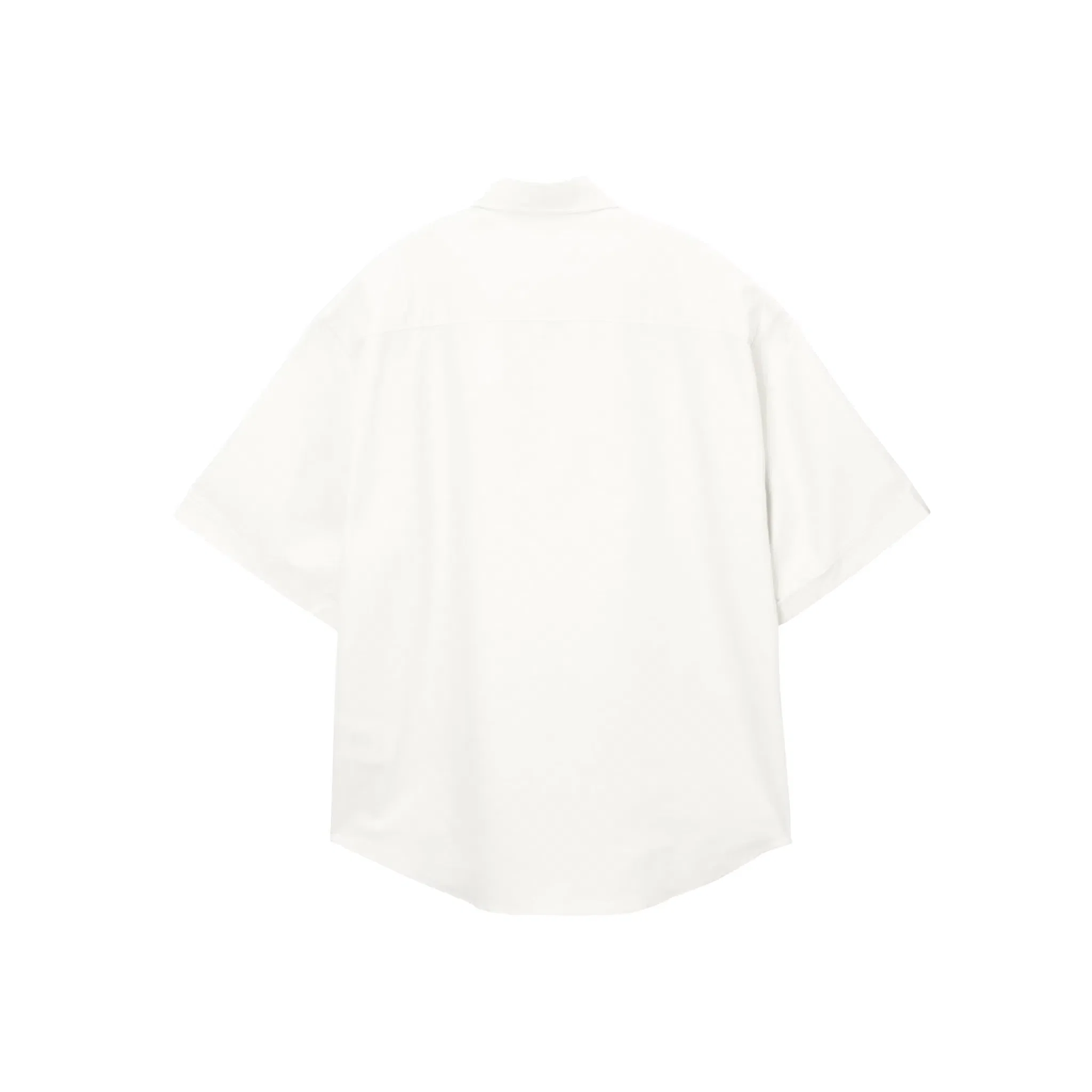 AMI PARIS Cotton Boxy Fit Short Sleeves Shirt White (SS24)