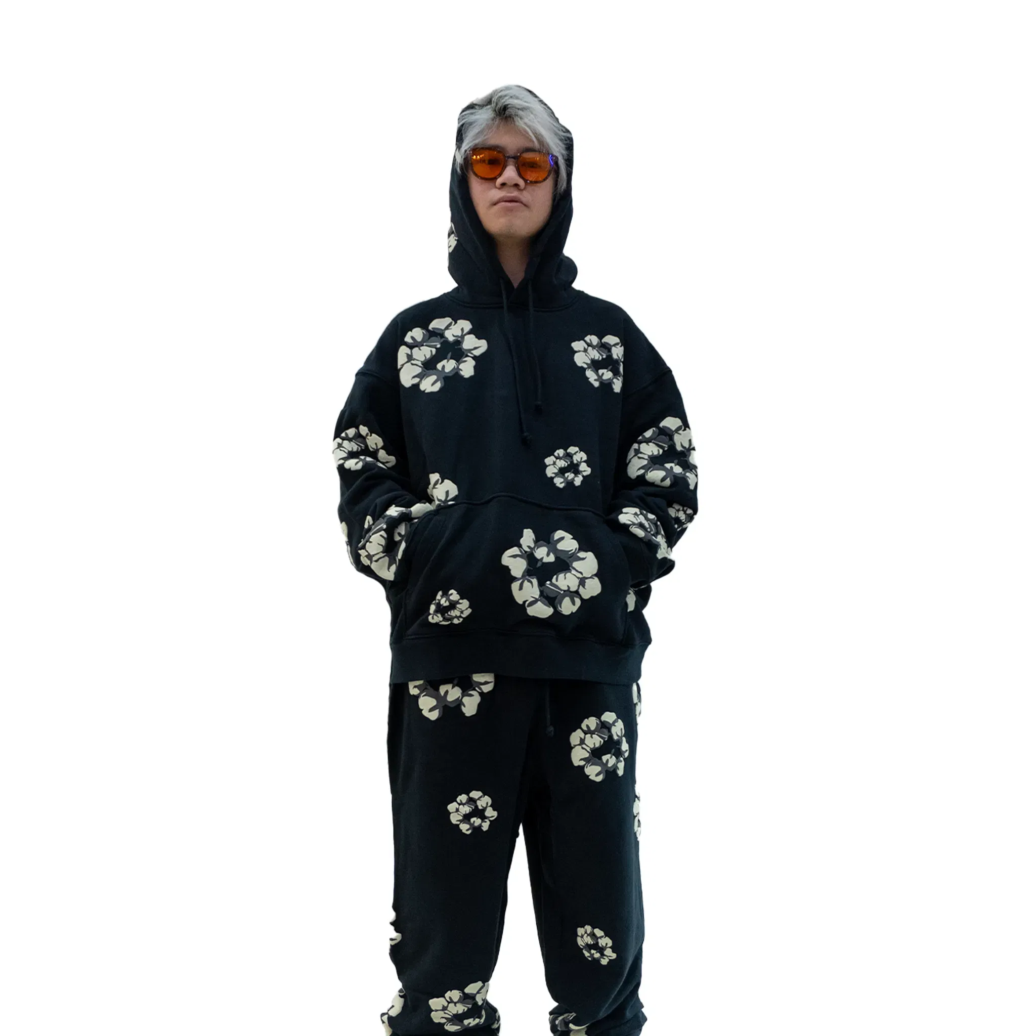 Denim Tears x Cactus Plant Flea Market Tears Wreath Hoodie Black (FW24)