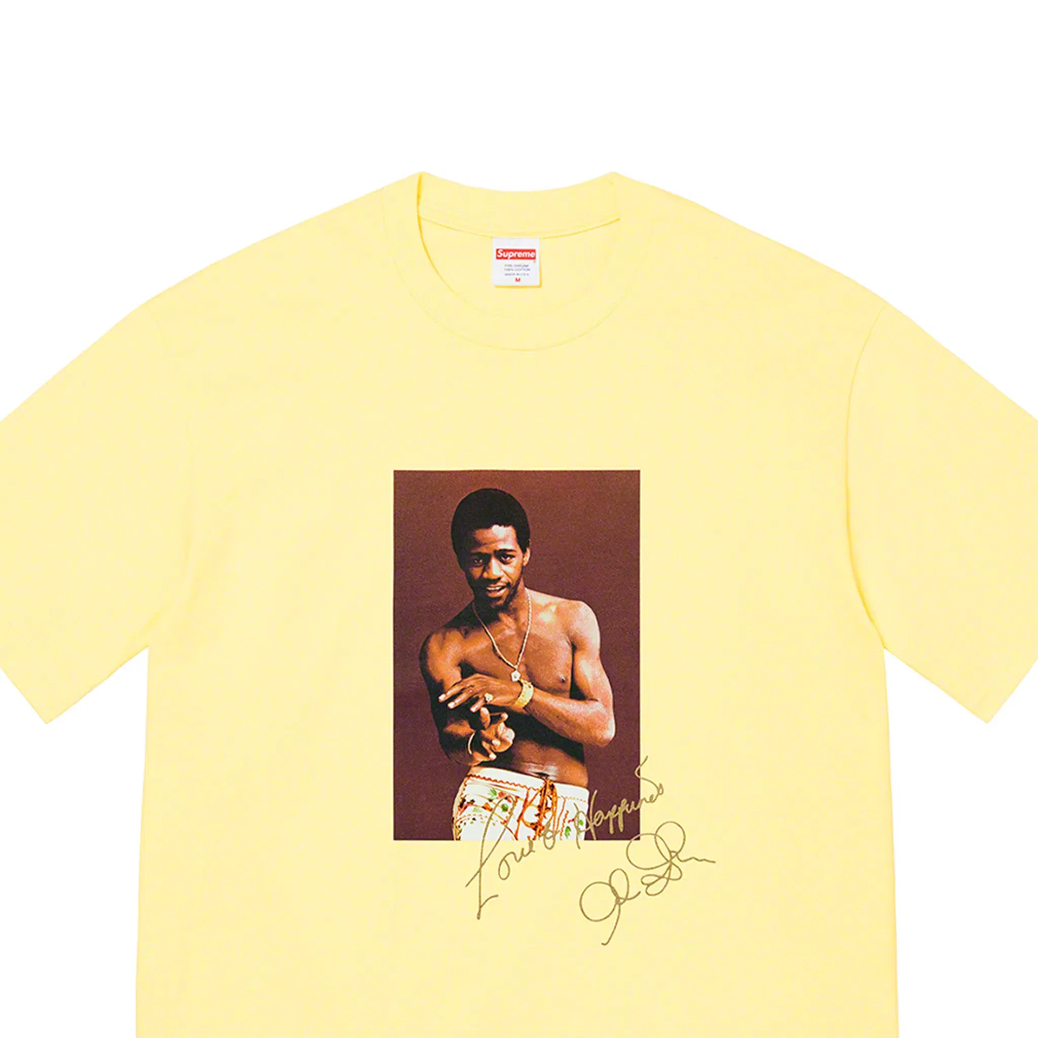 Supreme Al Green Tee Pale Yellow (SS22)