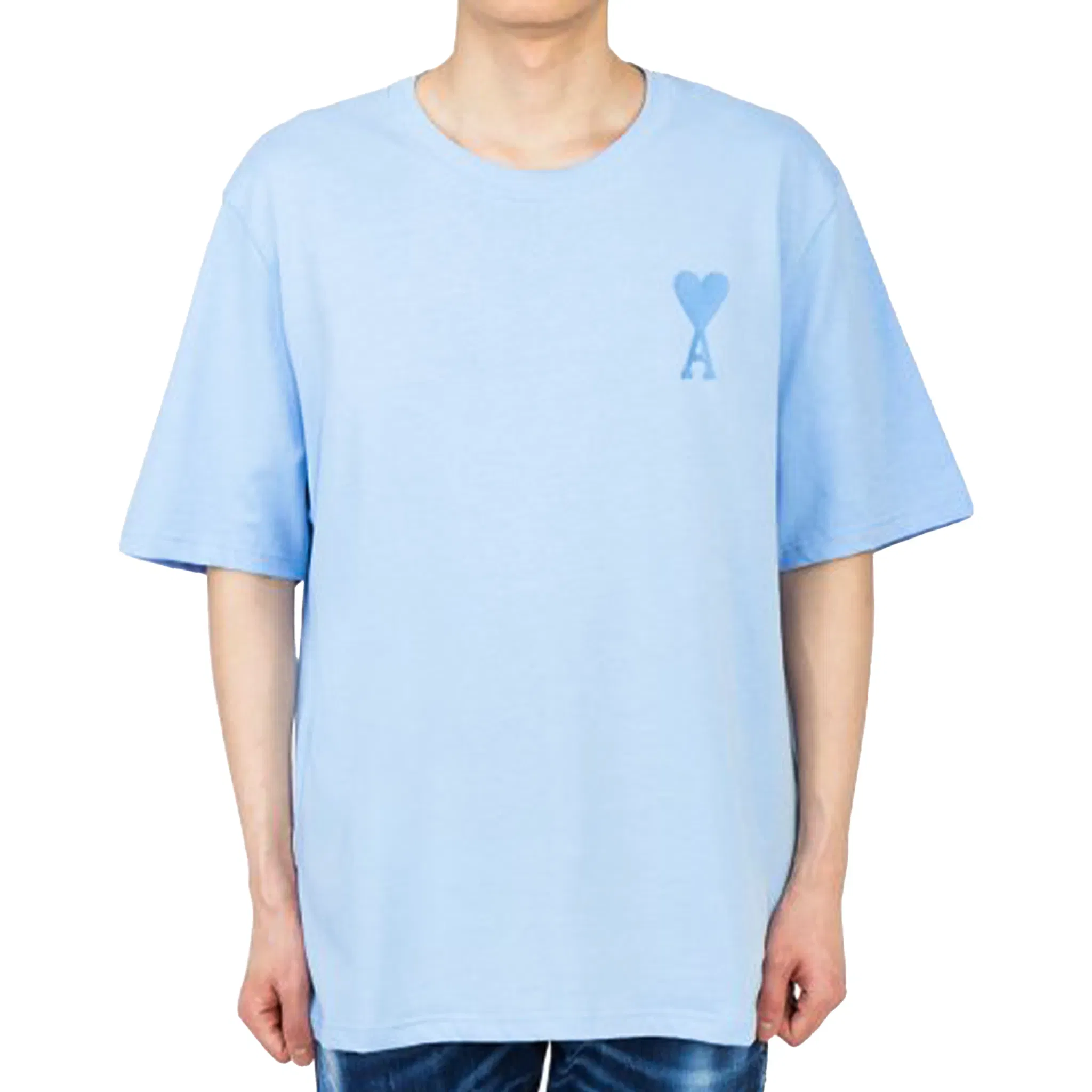 AMI PARIS Tonal De Coeur Tee Sky Blue (SS23)