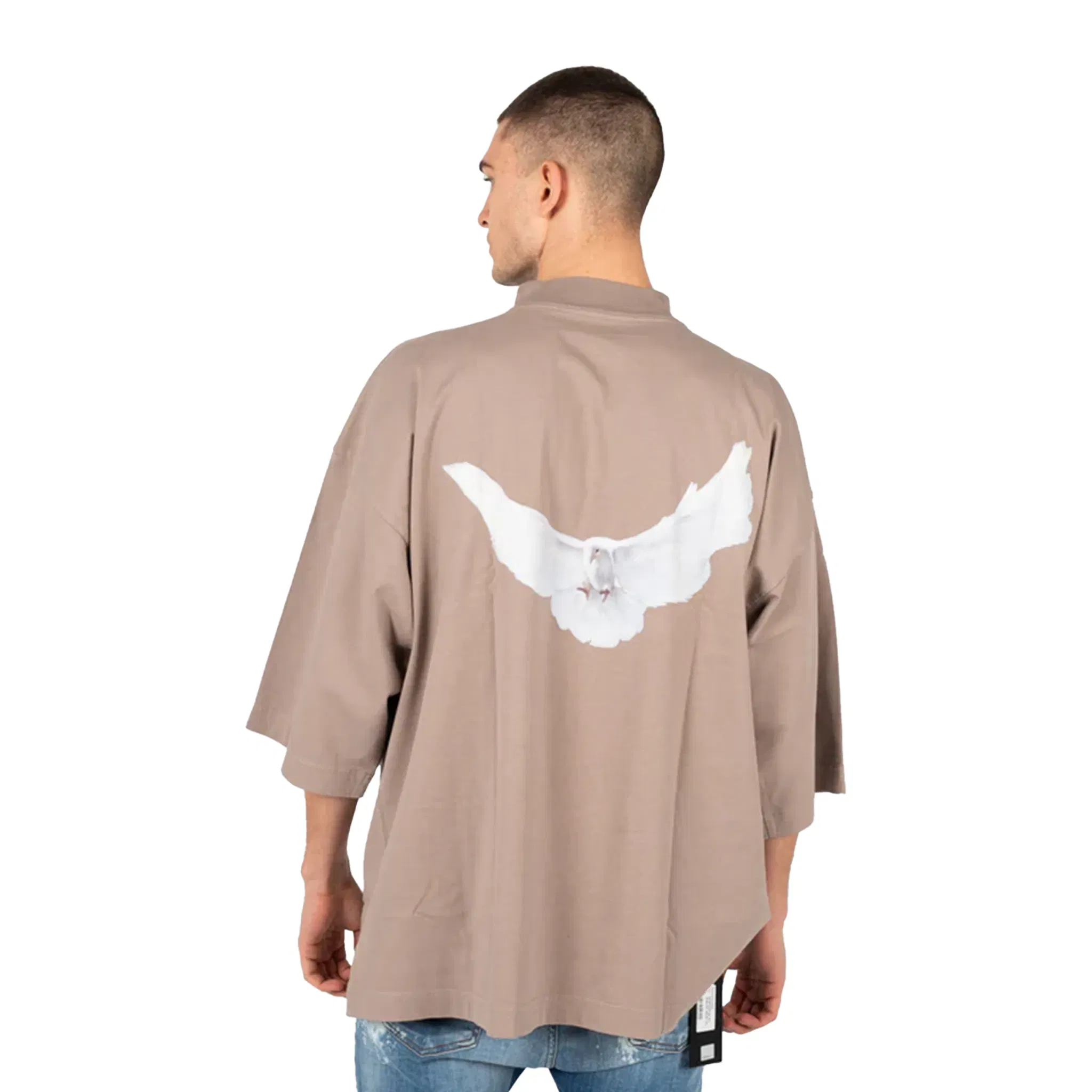 Yeezy Gap Engineered by BALENCIAGA Dove No Seam Tee Washed Beige (SS22)