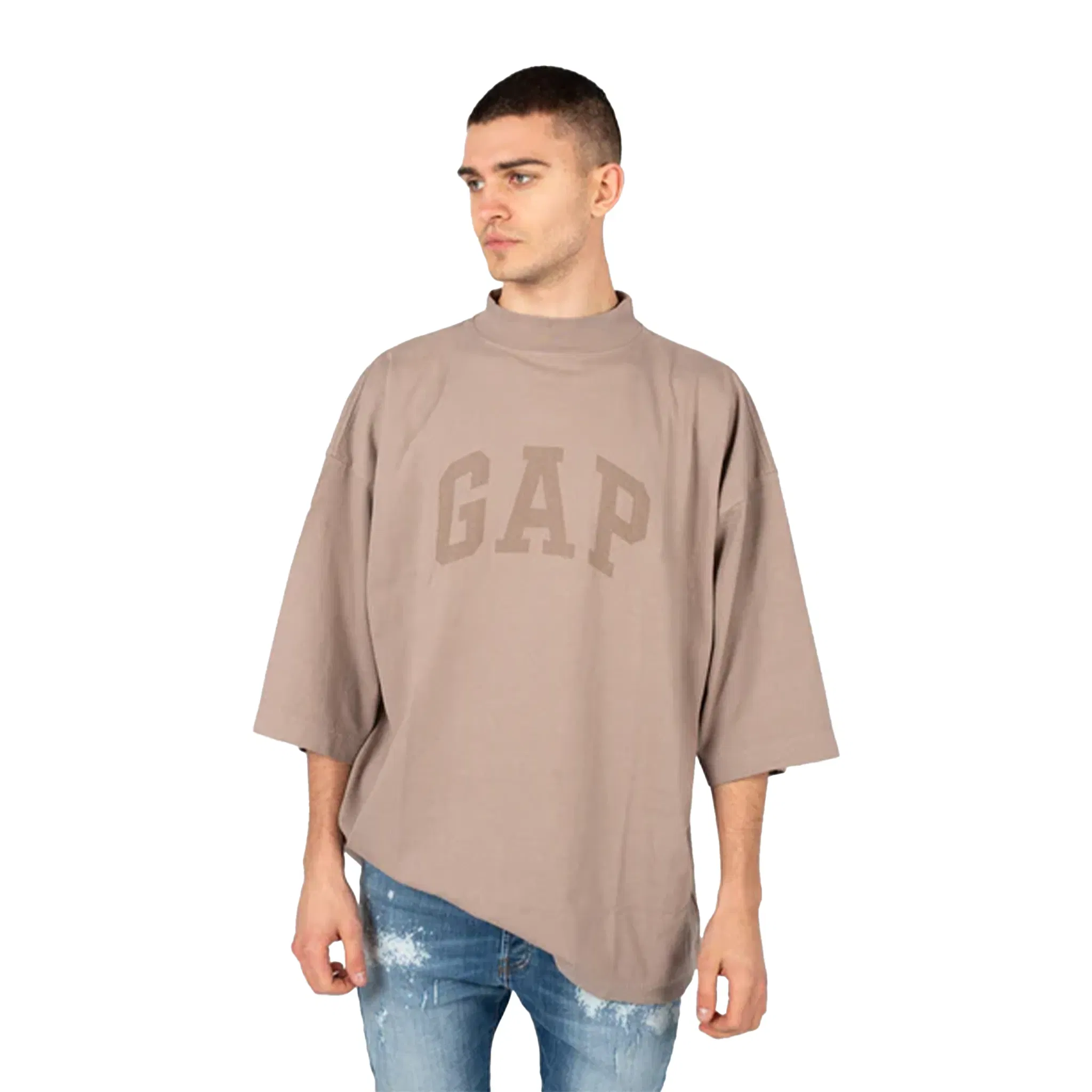 Yeezy Gap Engineered by BALENCIAGA Dove No Seam Tee Washed Beige (SS22)