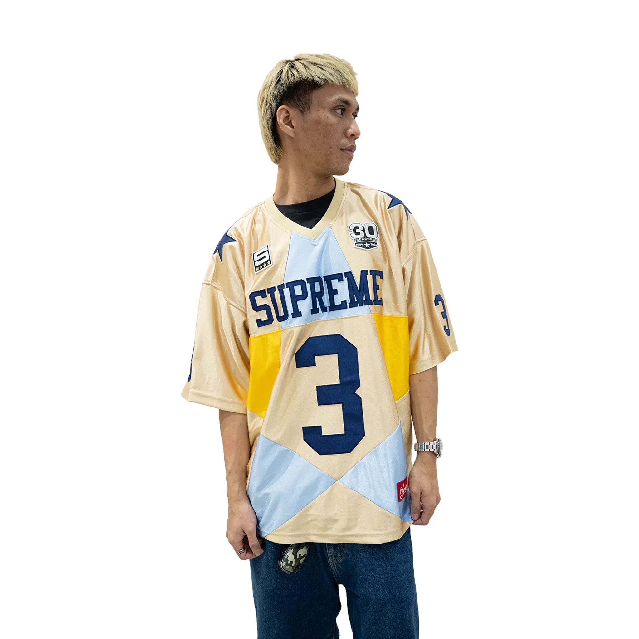Supreme Star Football Jersey Gold (FW24)