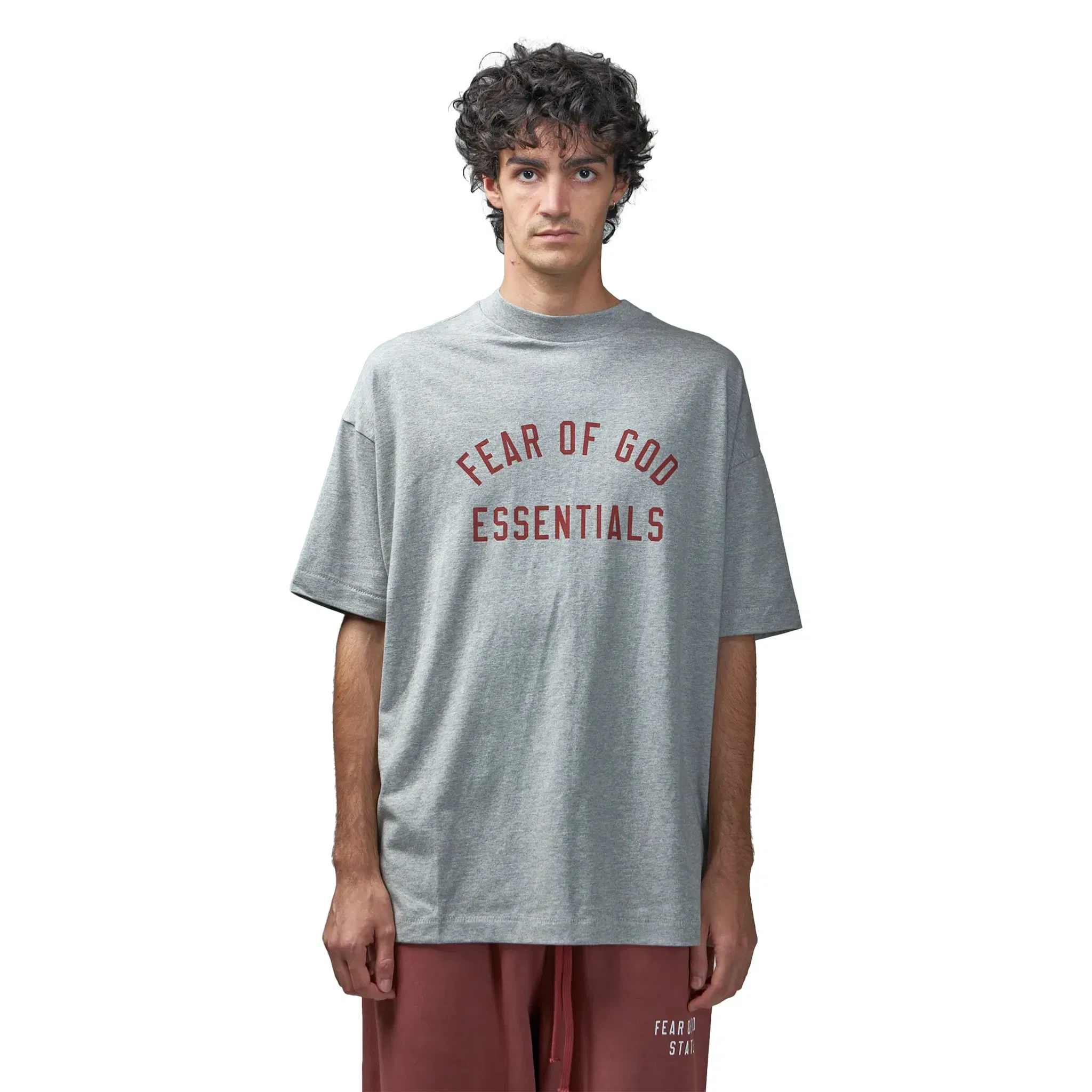 Fear of God Essentials Jersey Crewneck Tee Dark Heather (FW24)