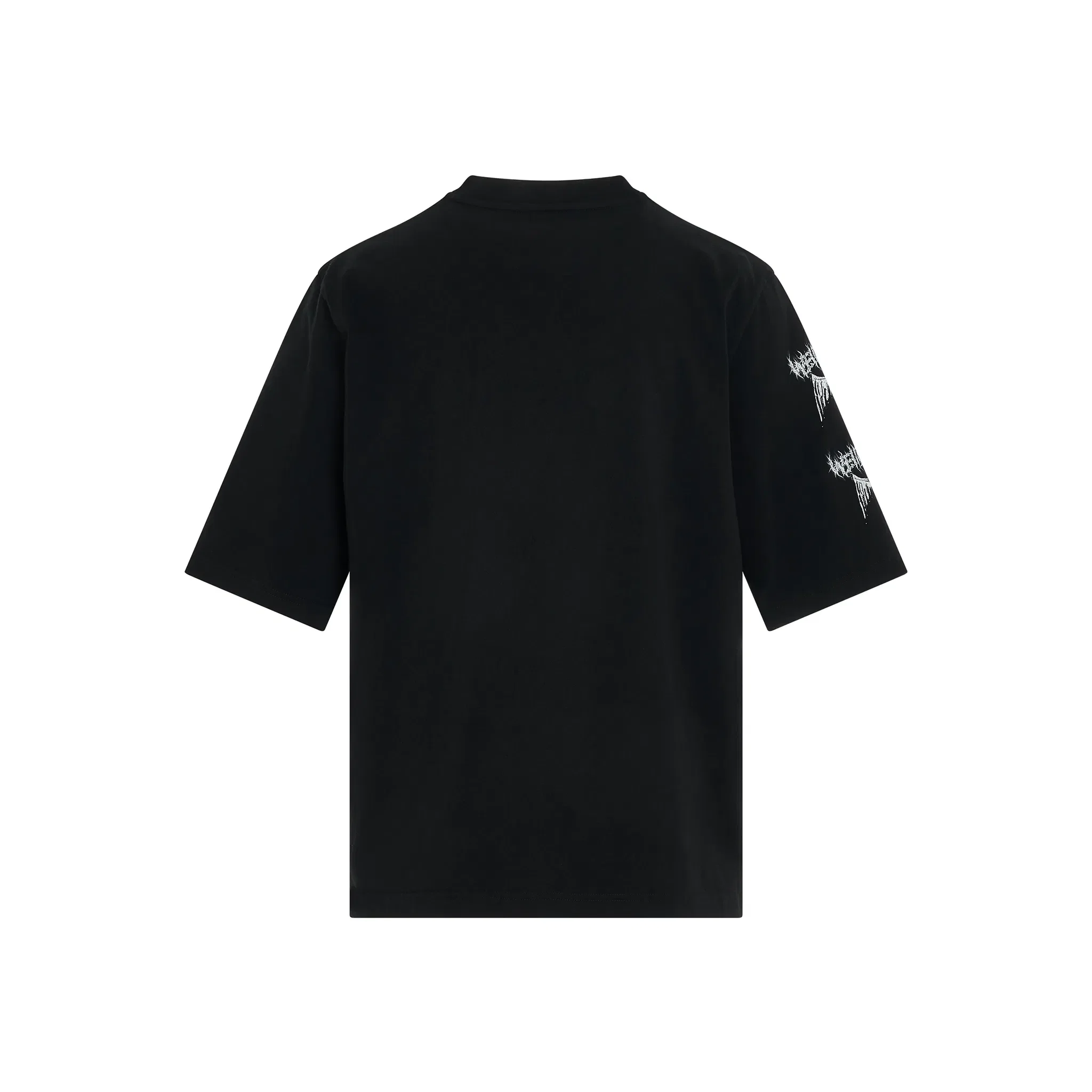 WE11DONE Crack Angel Print Tee Black (SS24)