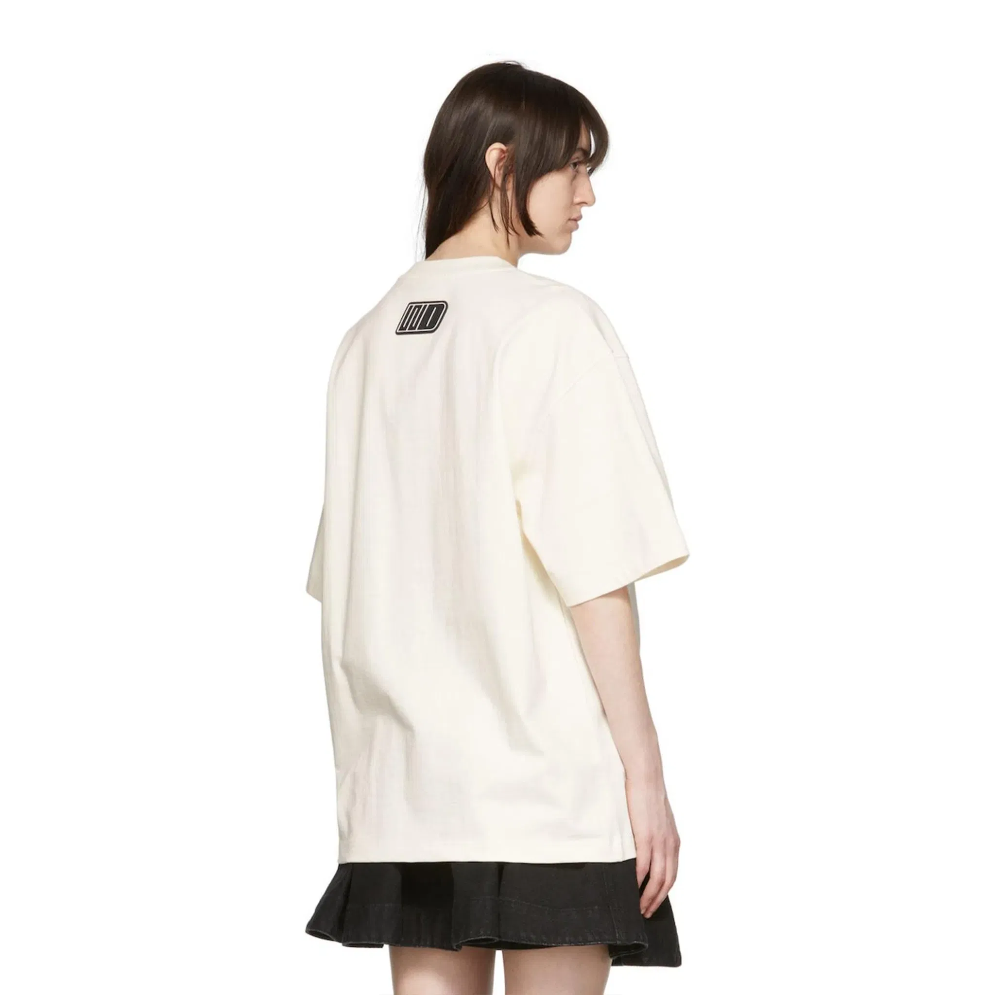 WE11DONE Crystal Logo Tee Ivory (SS24)
