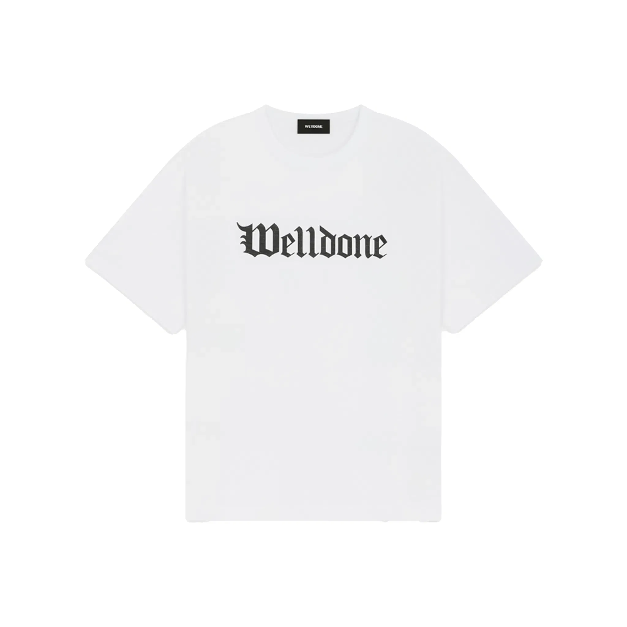 WE11DONE Gothic Logo Tee White (SS24)