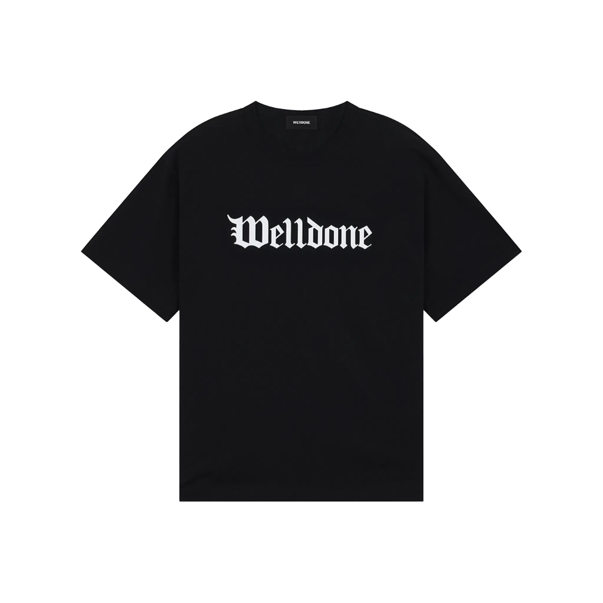 WE11DONE Gothic Logo Tee Black (SS24)