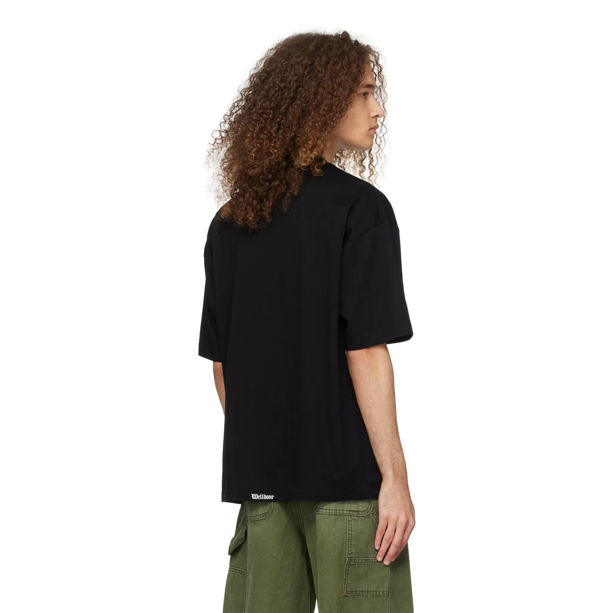 WE11DONE Gothic Logo Tee Black (SS24)