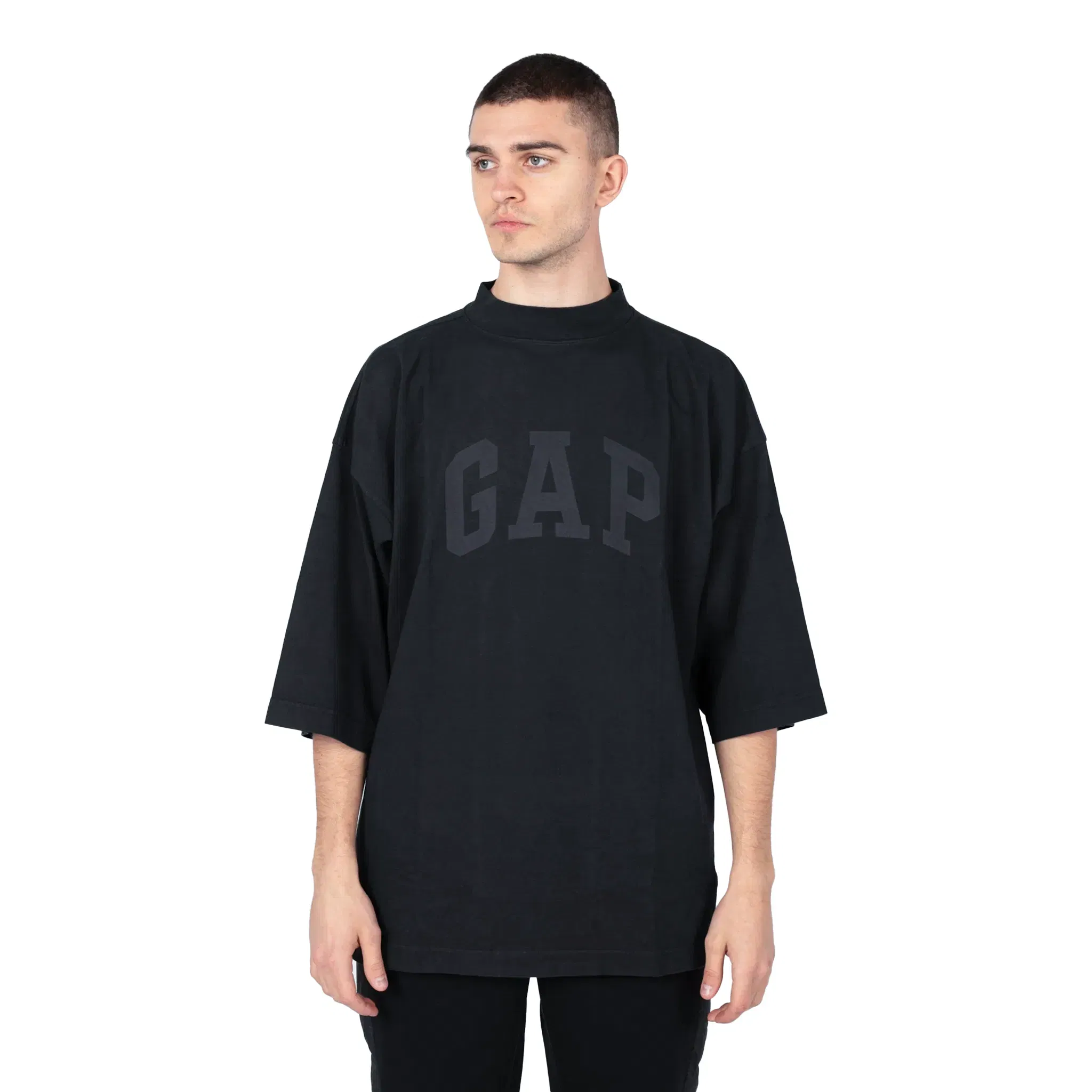 Yeezy Gap Engineered by BALENCIAGA Dove No Seam Tee Washed Black (SS22)
