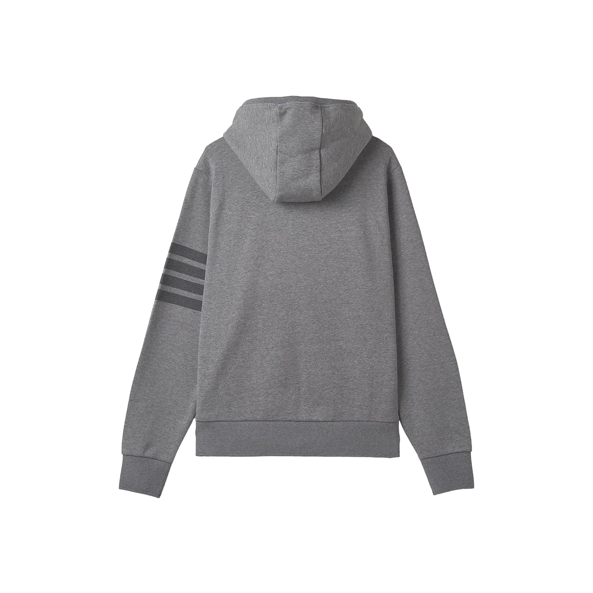 THOM BROWNE Classic Loopback 4-Bar Full Zip Hoodie Medium Grey (SS23)
