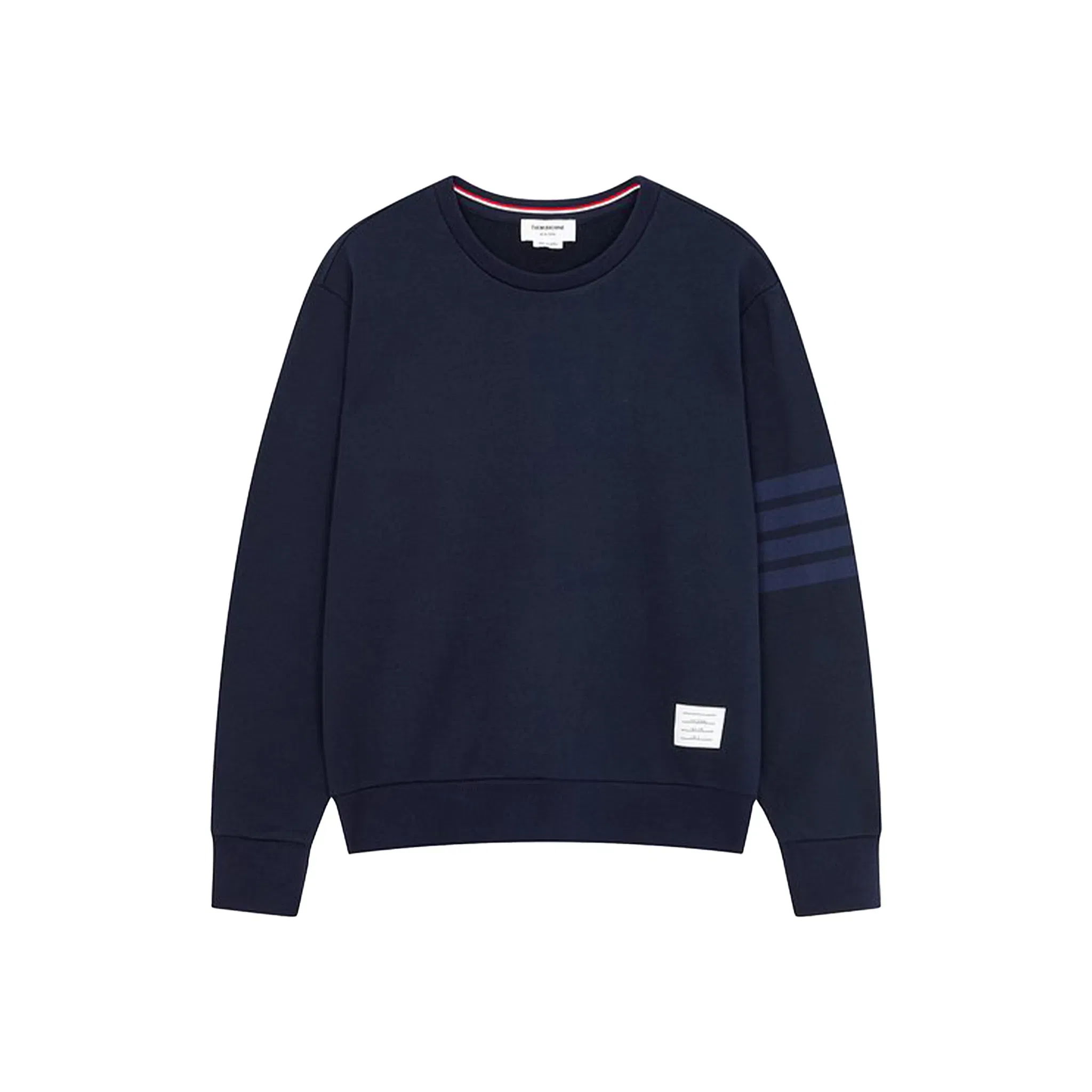 THOM BROWNE Classic Loopback 4-Bar Relaxed Sweatshirt Navy (SS23)