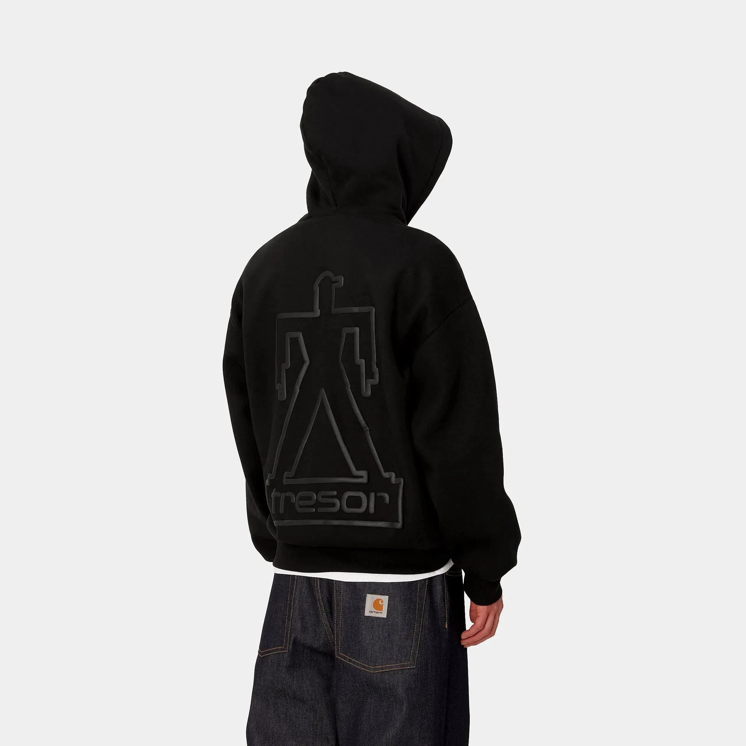 Carhartt Work in Progress Carhartt WIP x TRESOR Basement Hooded Sweatshirt - Black / Grey