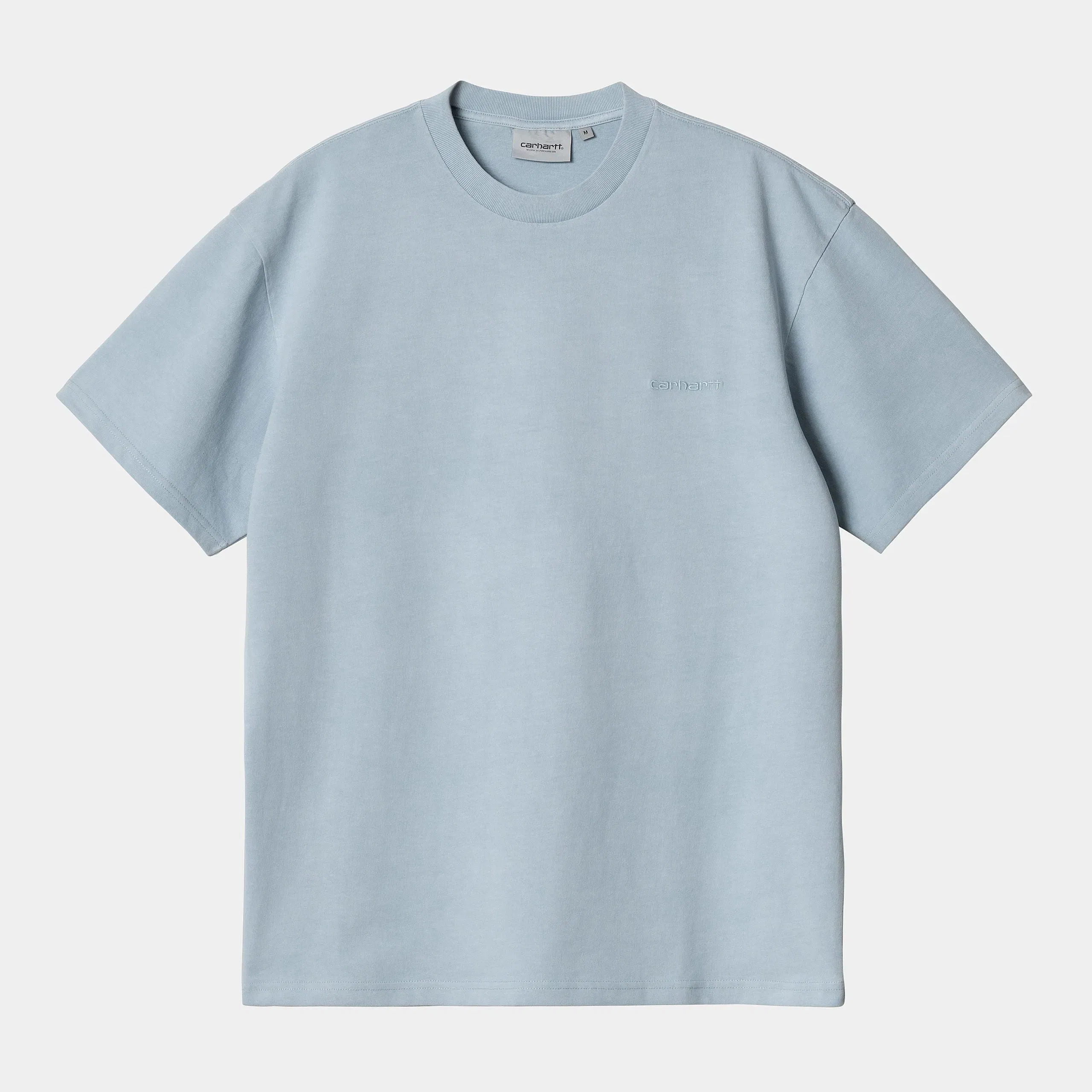 Carhartt Work in Progress Carhartt WIP S/S Duster Script T-Shirt - Misty Sky (garment dyed)