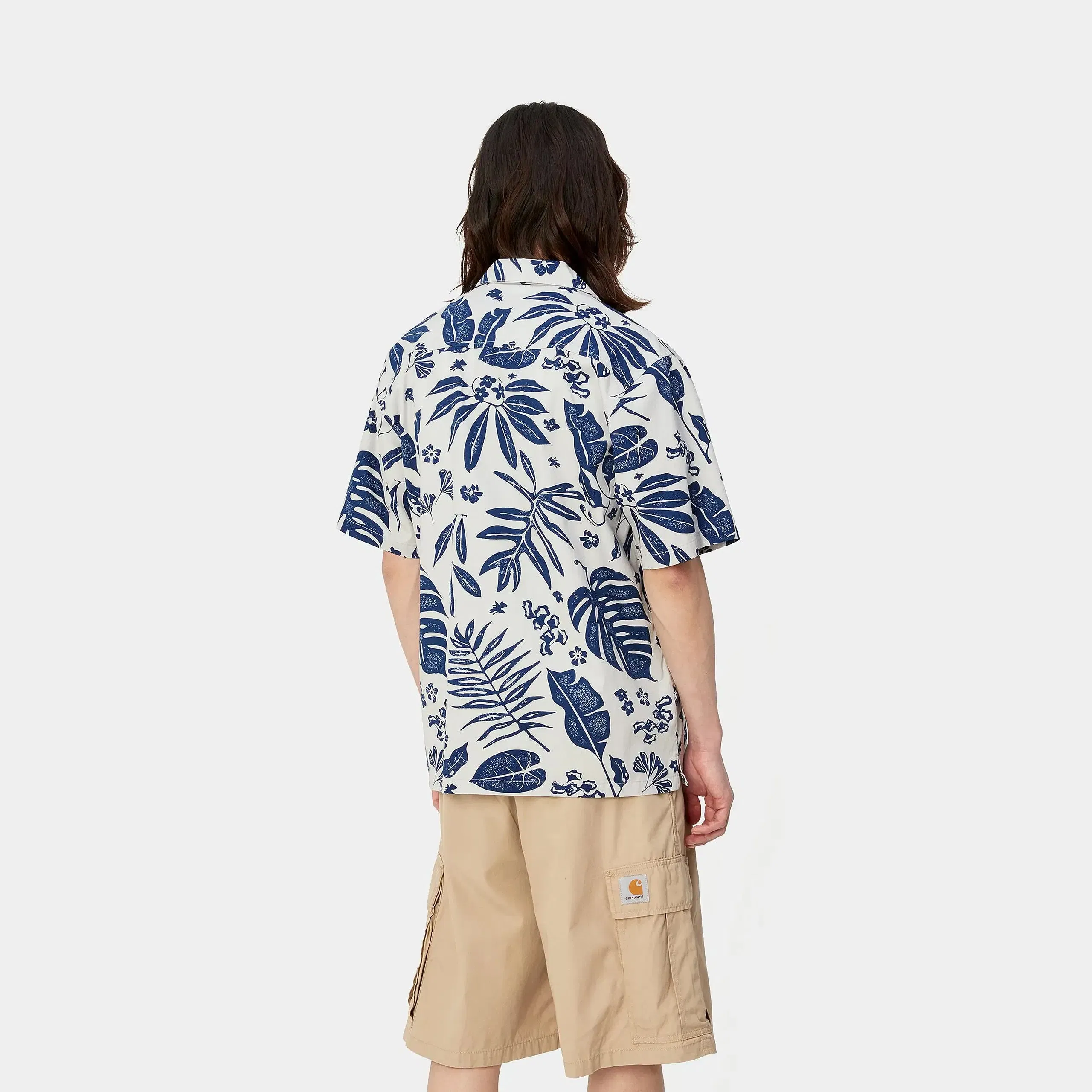 Carhartt Work in Progress Carhartt WIP S/S Woodblock Shirt - Woodblock Allover Print / Elder