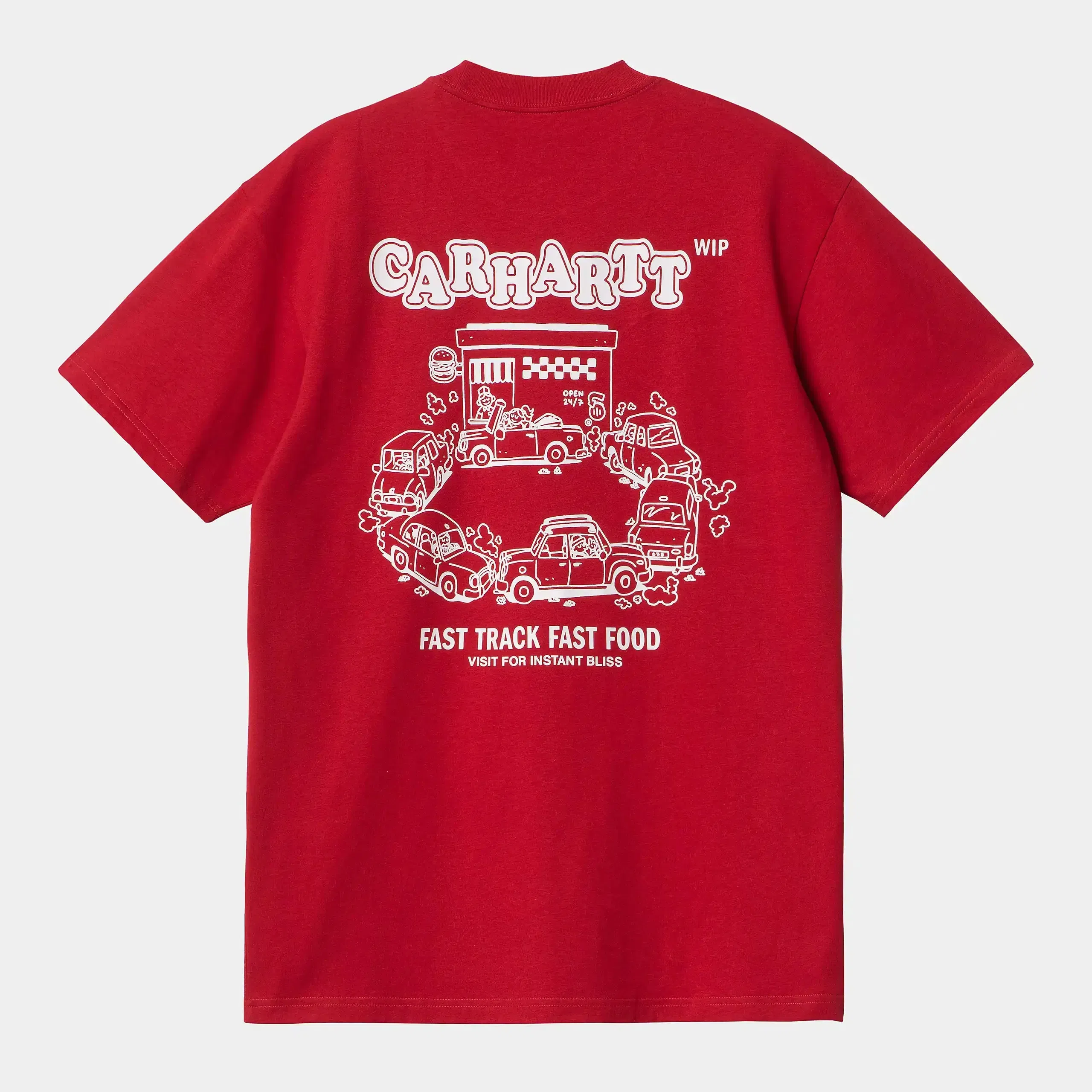 Carhartt Work in Progress Carhartt WIP S/S Fast Food T-Shirt - Samba / White