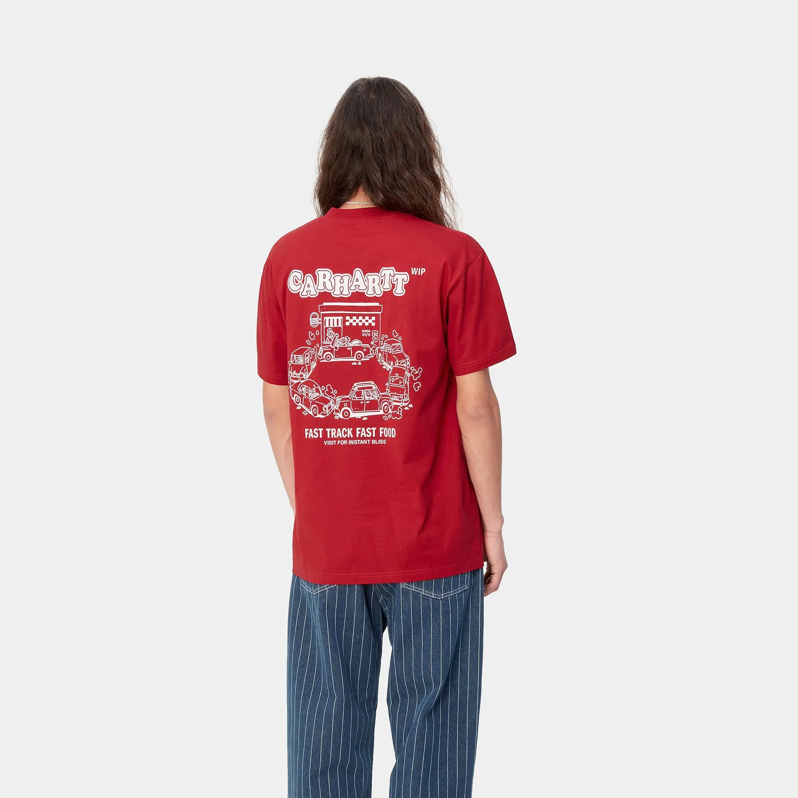Carhartt Work in Progress Carhartt WIP S/S Fast Food T-Shirt - Samba / White