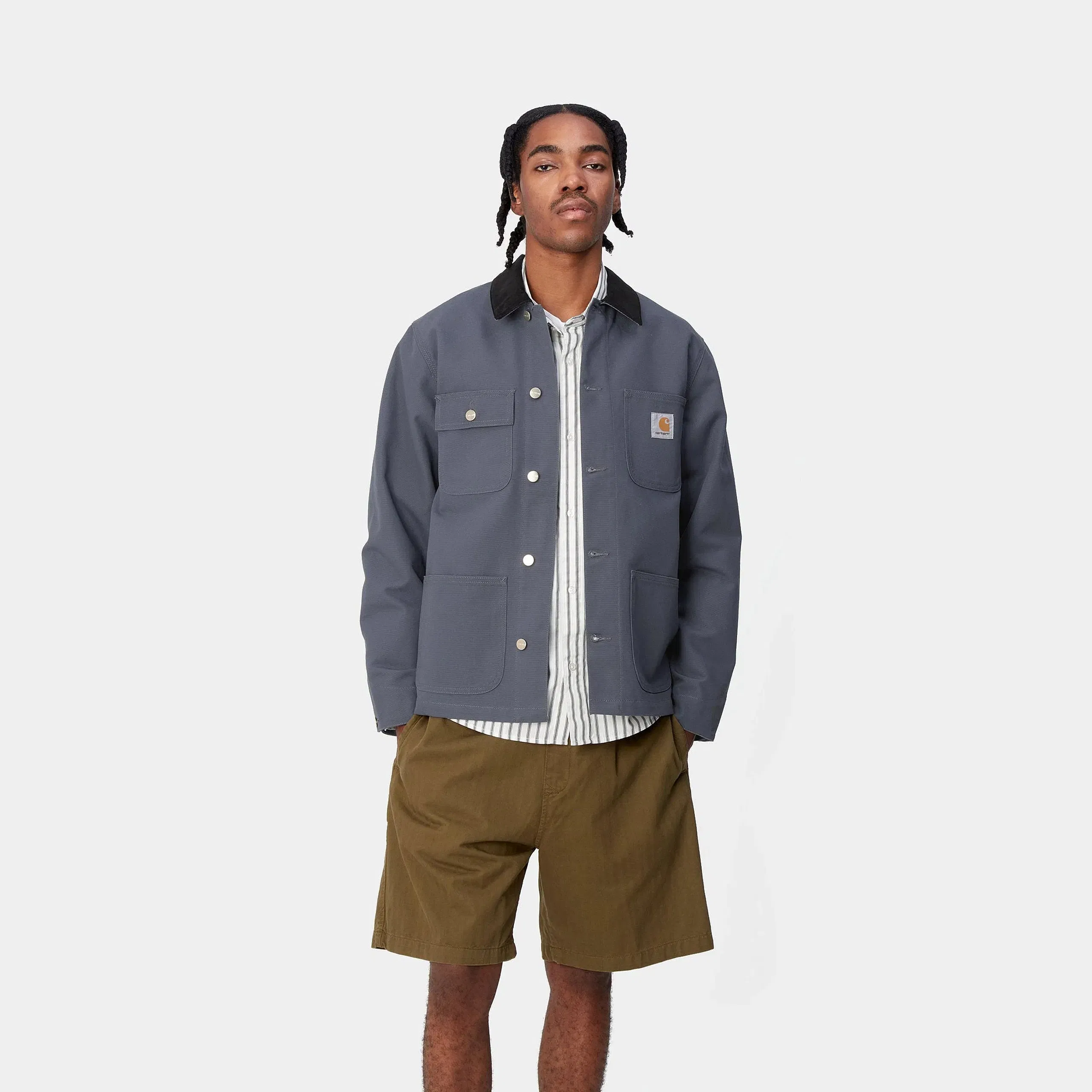 Carhartt Work in Progress Carhartt WIP Michigan Coat (Summer) - Zeus / Black (rigid)