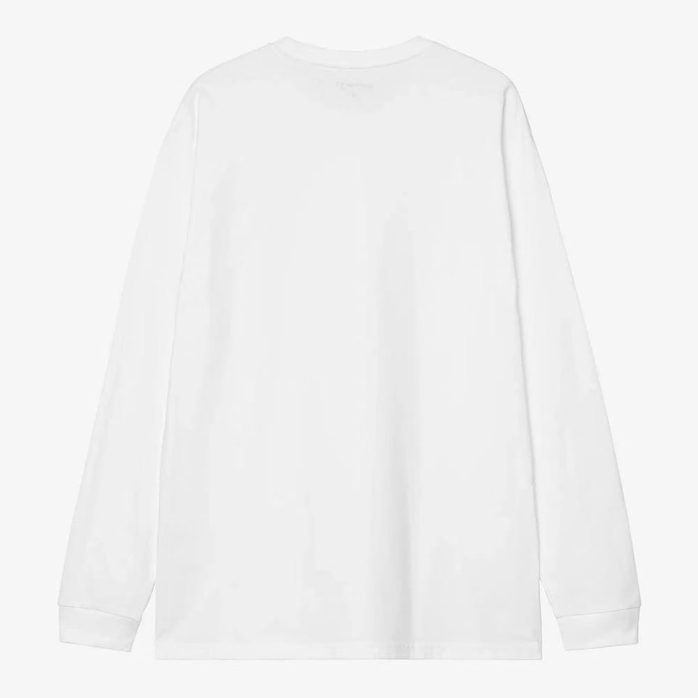 Carhartt Work in Progress Carhartt WIP L/S Chase T-Shirt – White / Gold (I026392)