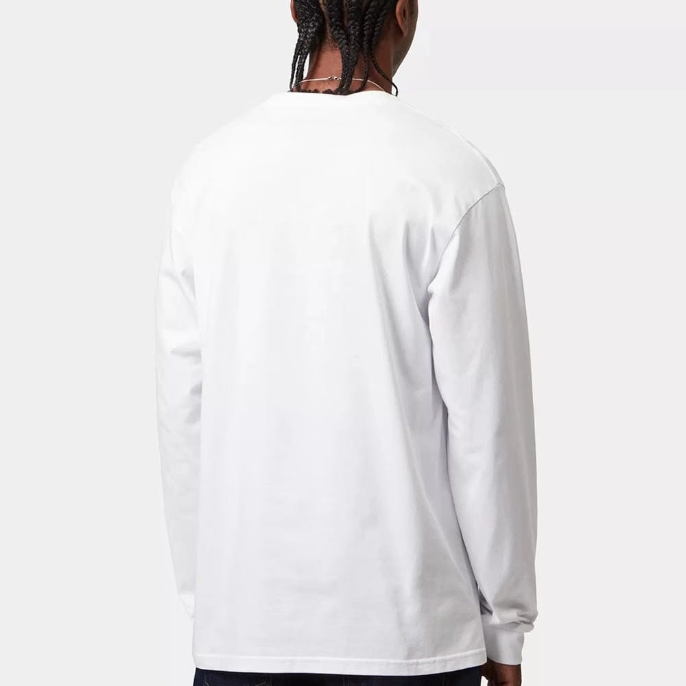 Carhartt Work in Progress Carhartt WIP L/S Chase T-Shirt – White / Gold (I026392)
