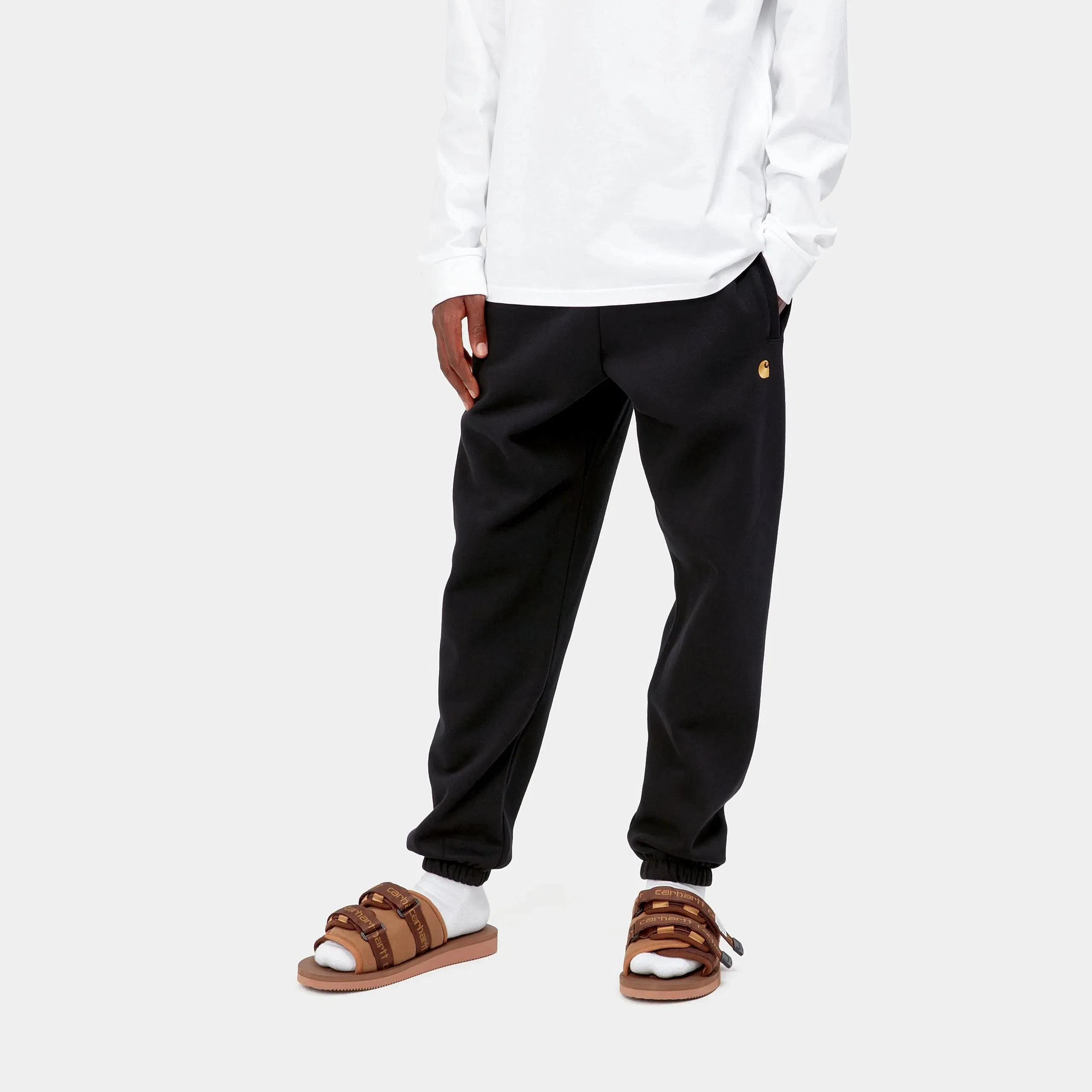 Carhartt Work in Progress Carhartt WIP Chase Sweat Pant - Black / Gold