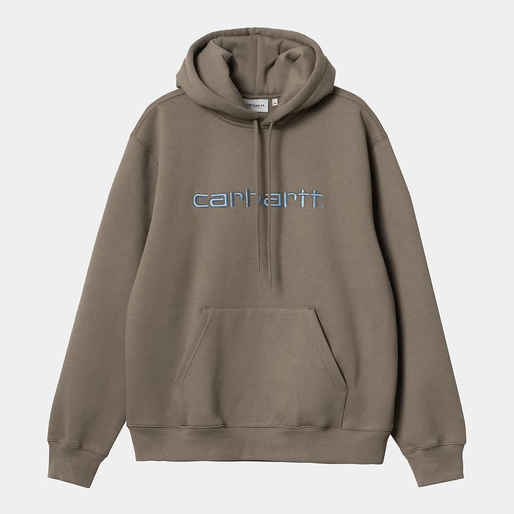 Carhartt Work in Progress Carhartt WIP Script Hoodie – Braun (Barista / Mirror)