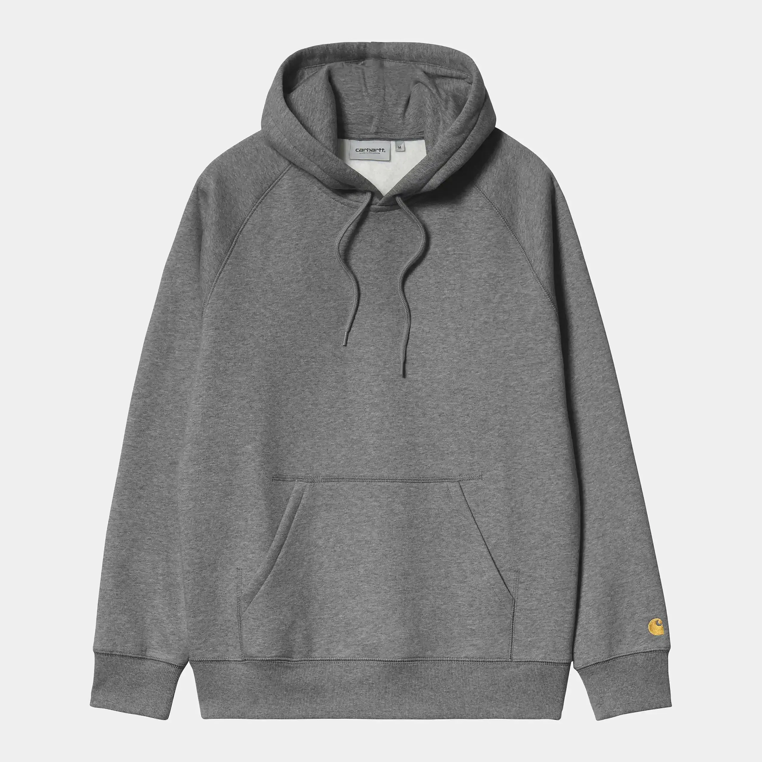 Carhartt Work in Progress Carhartt WIP Chase Hoodie - Dunkelgrau (Dark Grey Heather / Gold)