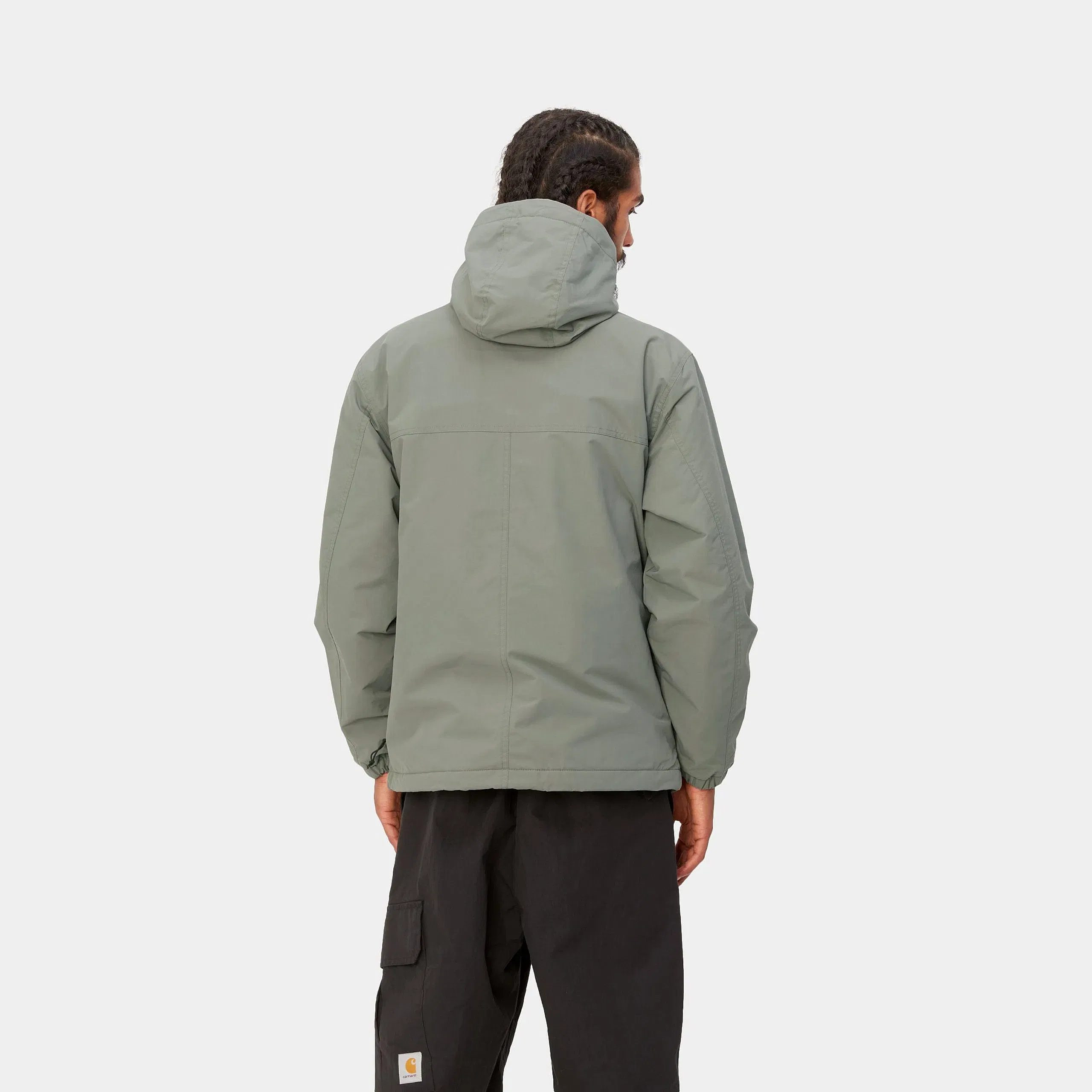 Carhartt Work in Progress Carhartt WIP Windbreaker Pullover (Winter) - Smoke Green / Black
