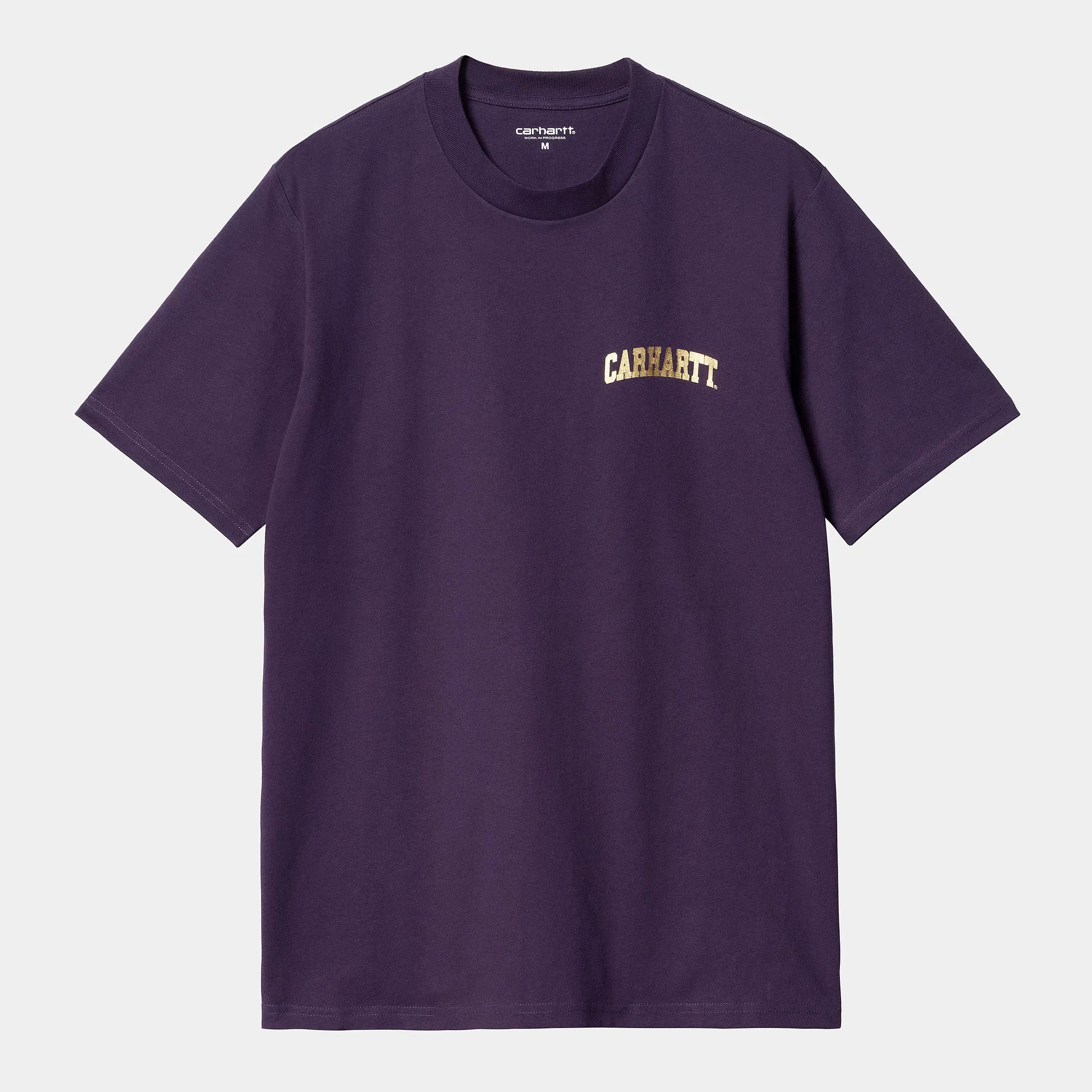 Carhartt Work in Progress Carhartt WIP S/S University Script T-Shirt - Cassis / Gold