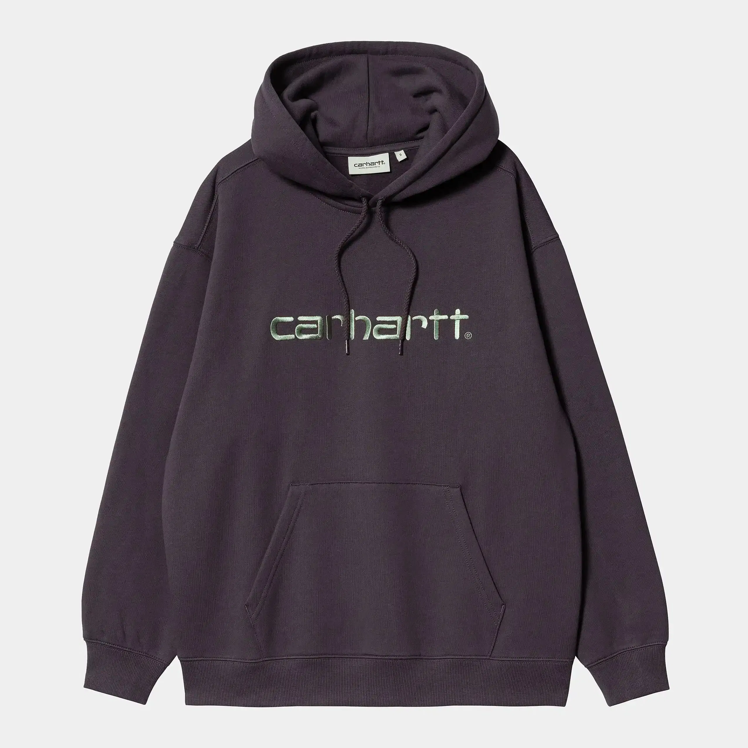 Carhartt Work in Progress Carhartt WIP W' Hooded Carhartt Sweatshirt - Artichoke / Misty Sage