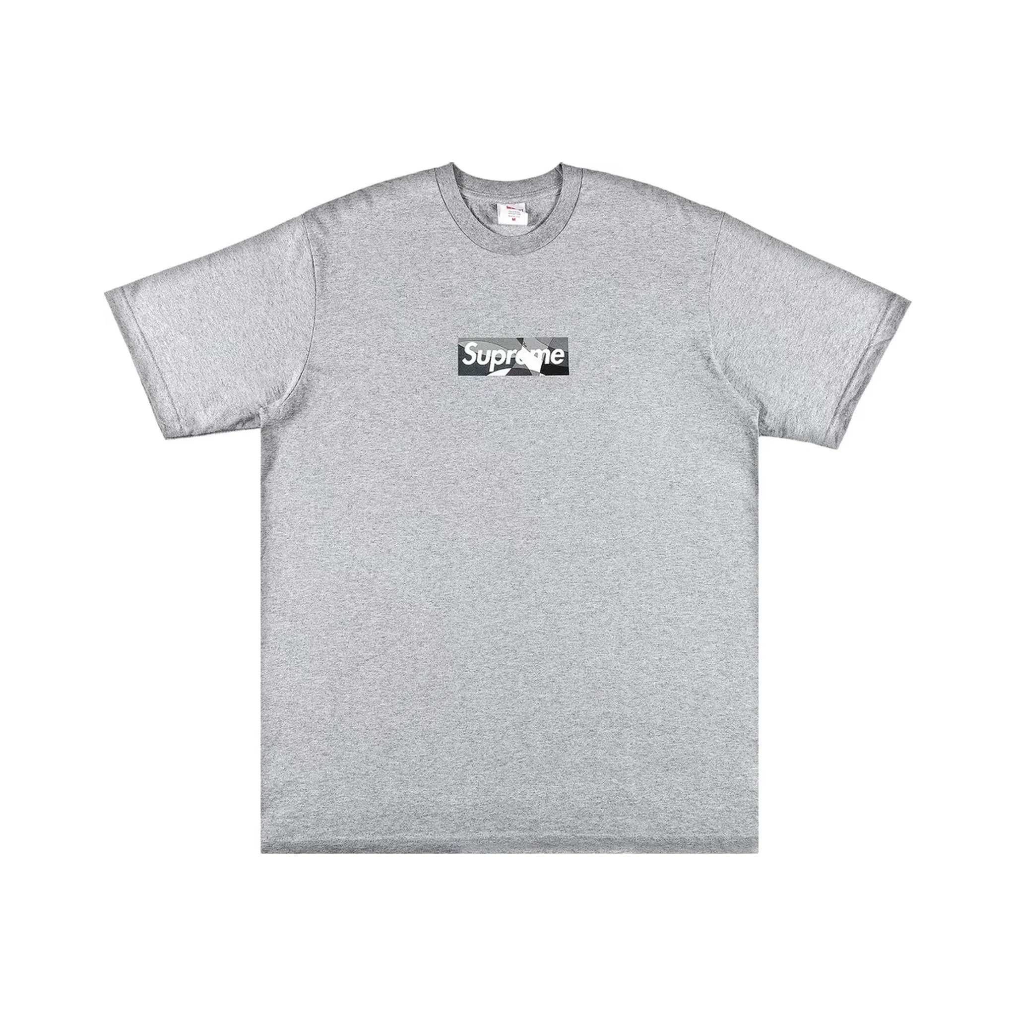Supreme Emilio Pucci Box Logo Tee Grey/Black (SS21)