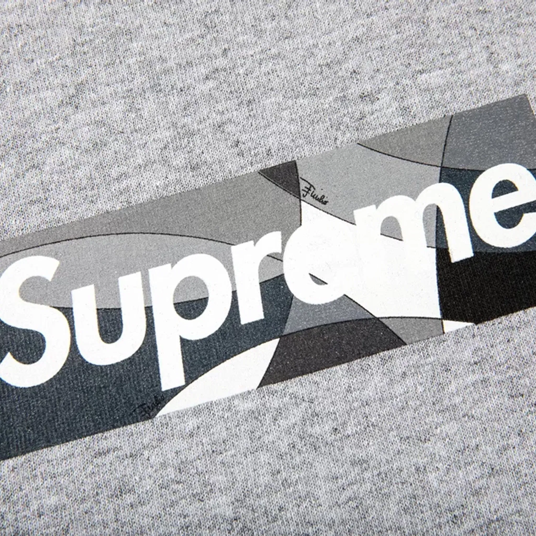 Supreme Emilio Pucci Box Logo Tee Grey/Black (SS21)