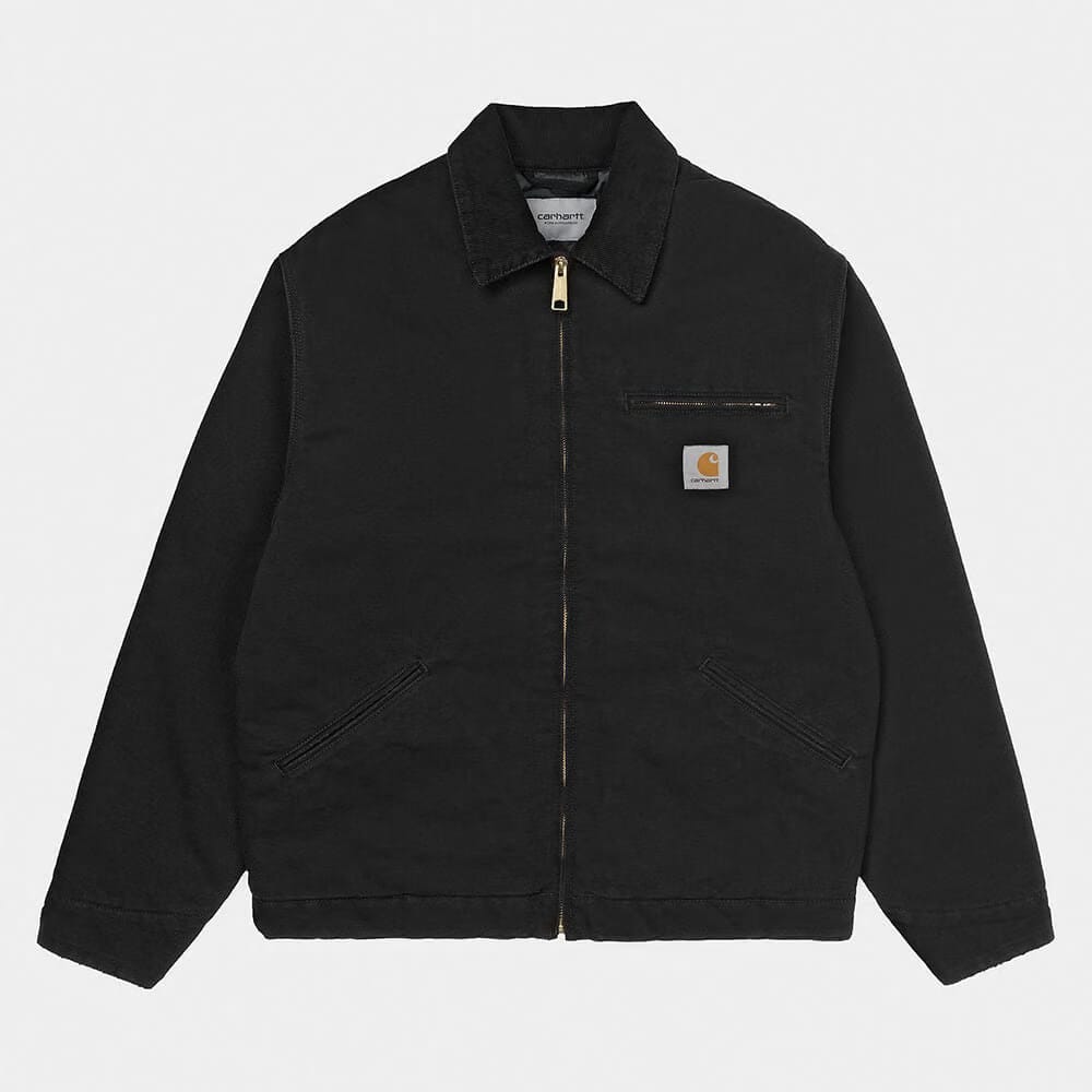 Carhartt Work in Progress Carhartt WIP OG Detroit Jacket - Black / Black (stone canvas)