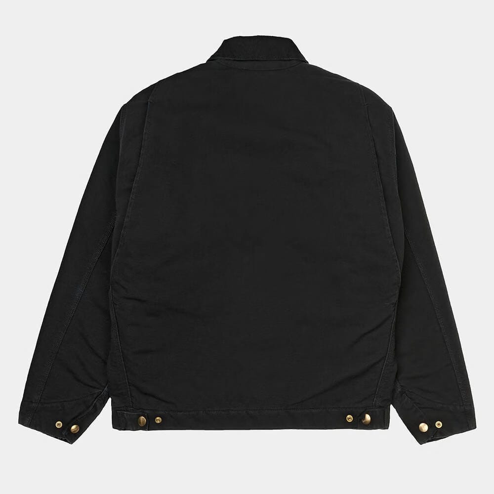 Carhartt Work in Progress Carhartt WIP OG Detroit Jacket - Black / Black (stone canvas)