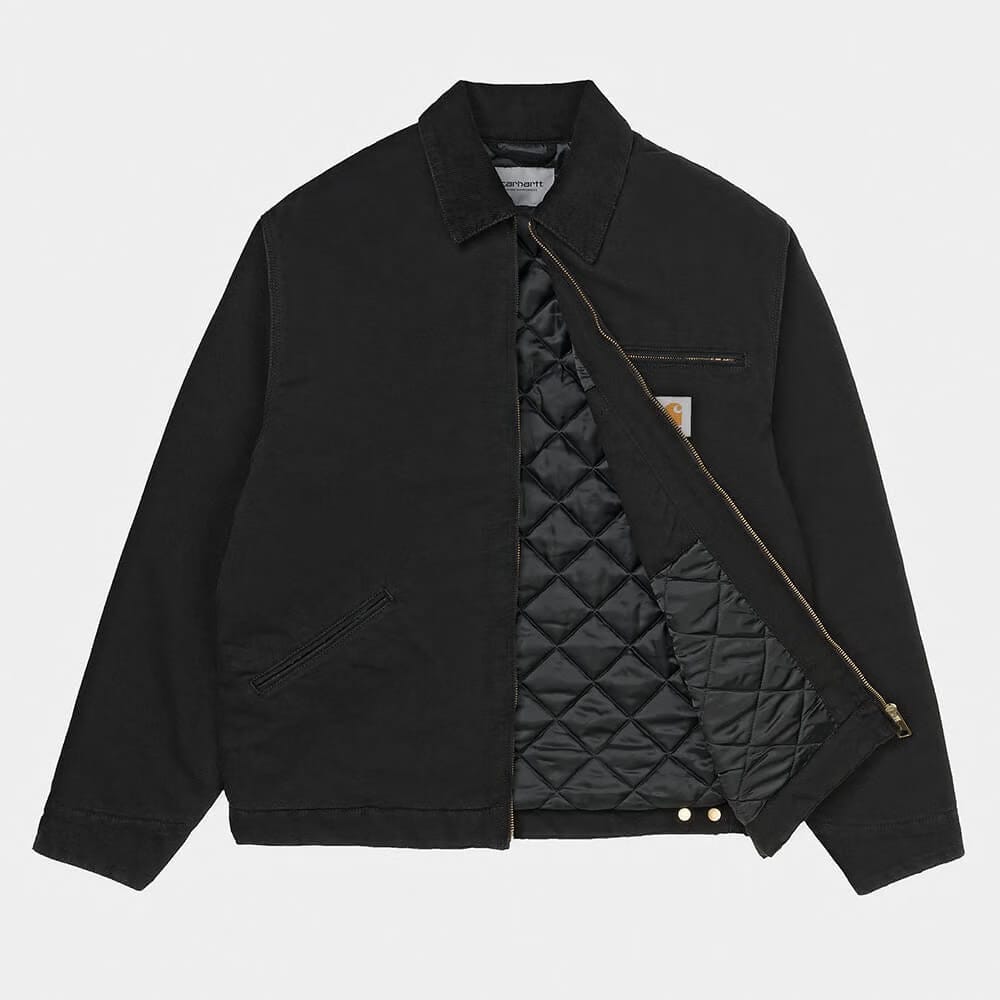 Carhartt Work in Progress Carhartt WIP OG Detroit Jacket - Black / Black (stone canvas)