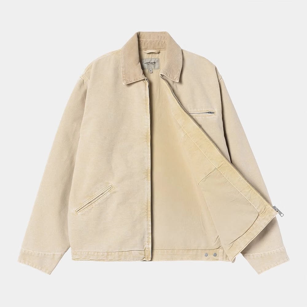 Carhartt Work in Progress Carhartt WIP OG Detroit Jacket – Dusty Hamilton Brown (Chalk Wash)