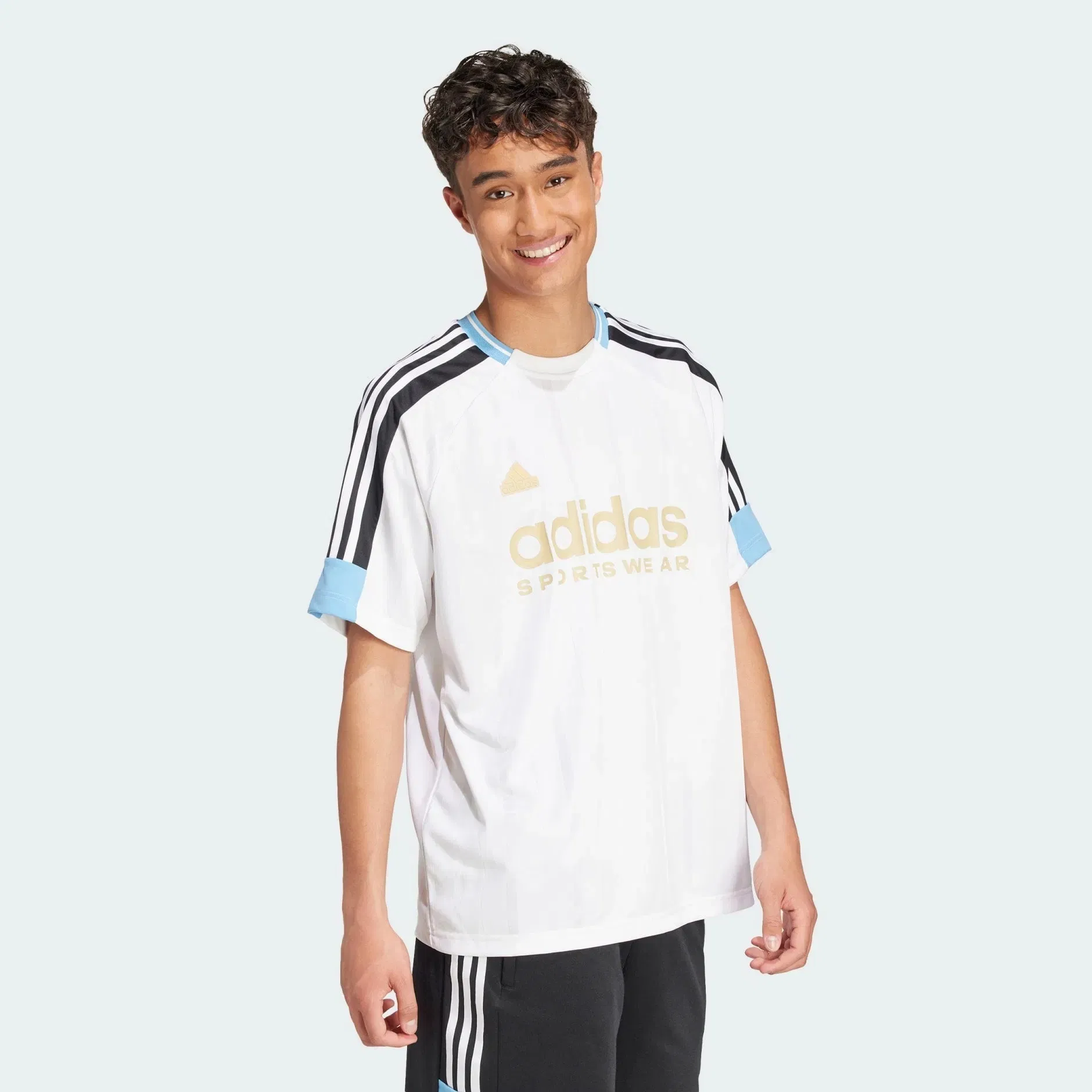 Adidas Originals House of Tiro Nations Pack Tee - White / Light Blue / Black