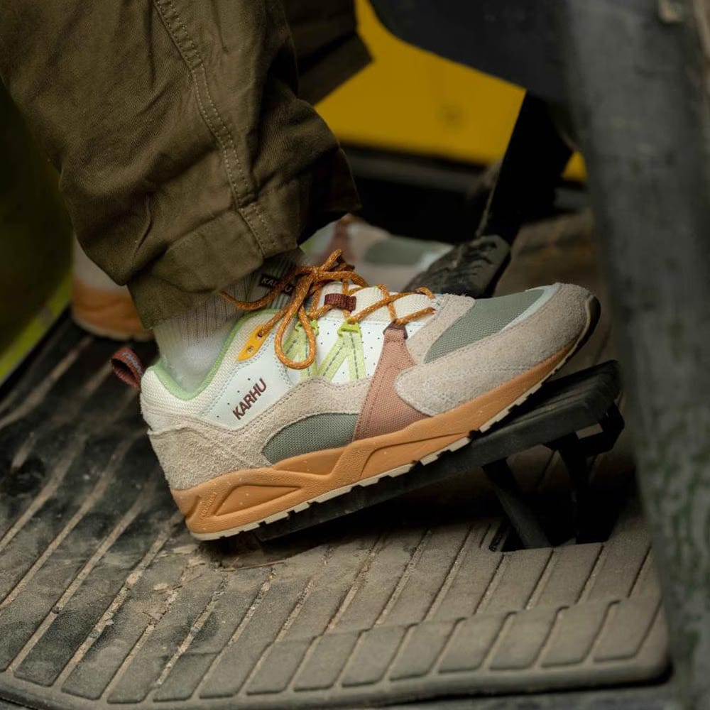 Karhu Fusion 2.0 Herren Sneaker "Mölkky" Pack - Turtledove / Shadow Lime